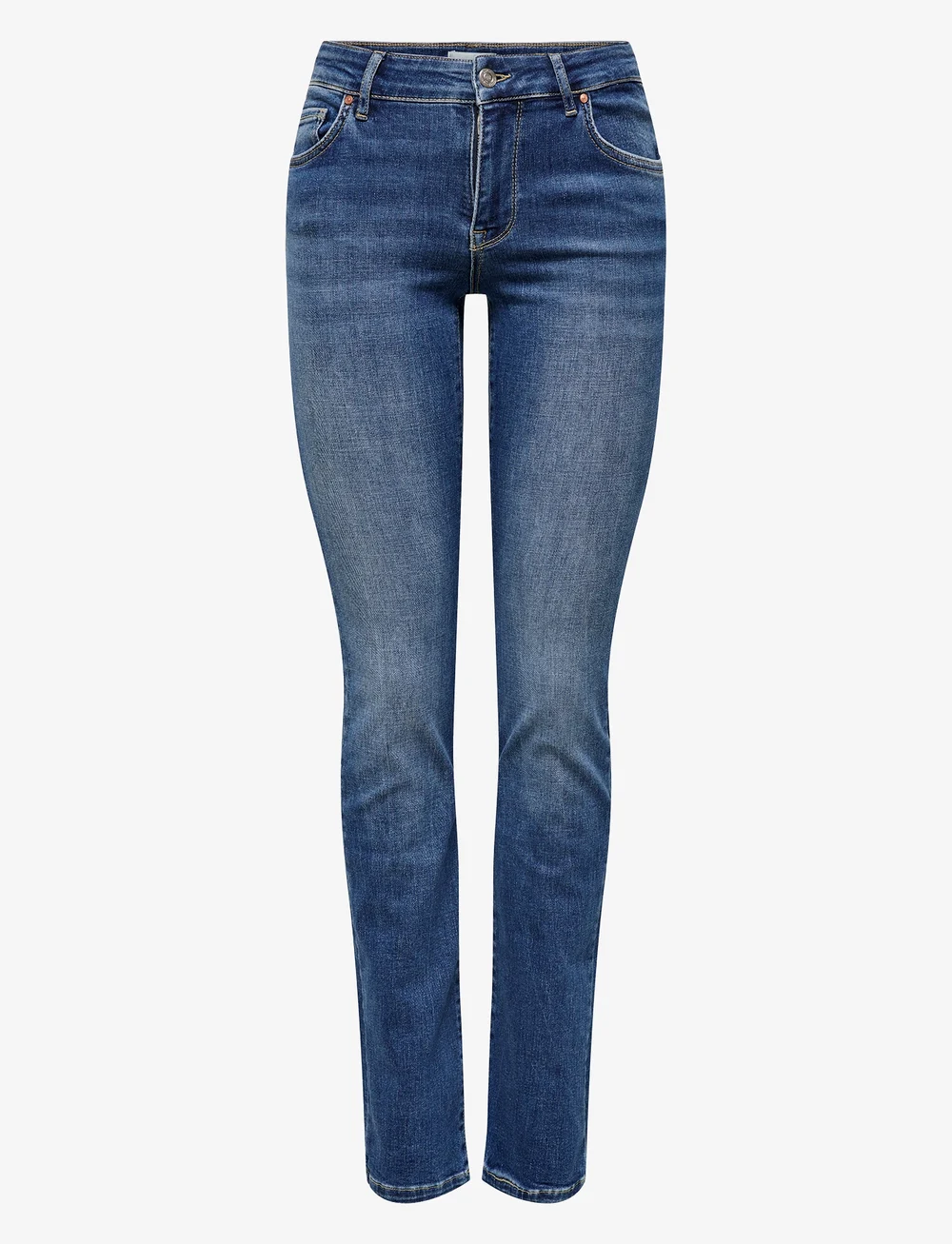 ONLY - ONLALICIA REG STRT DNM DOT879 NOOS - straight jeans - medium blue denim - 1