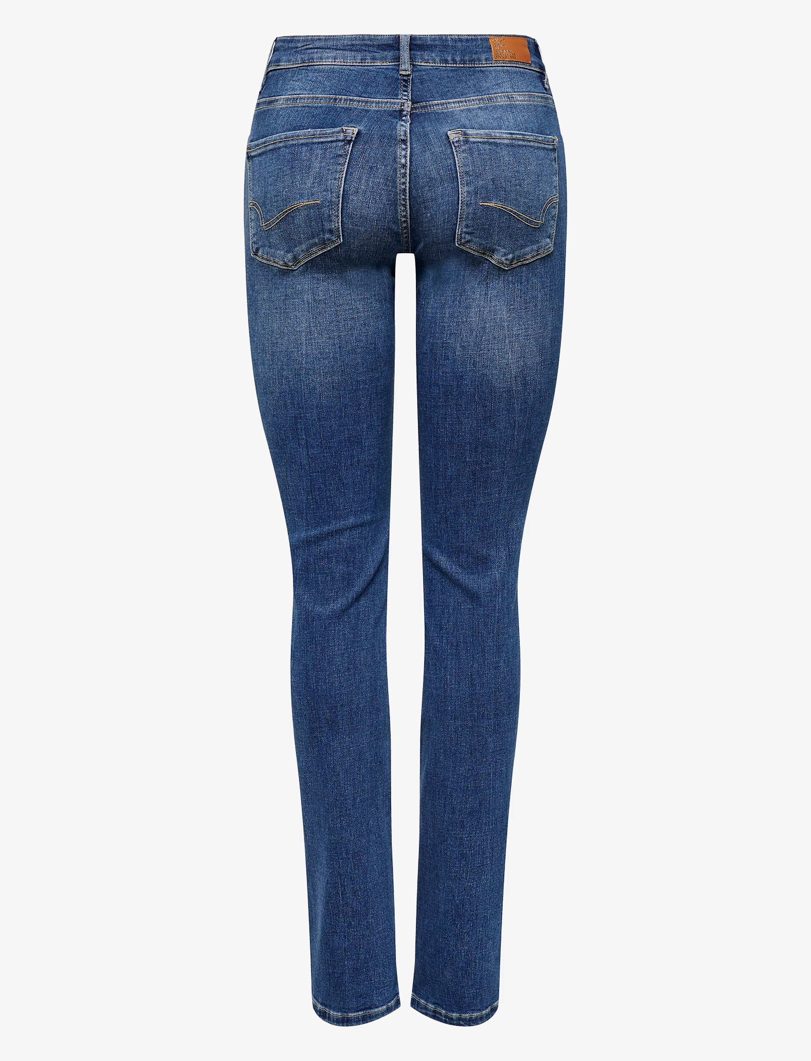 ONLY - ONLALICIA REG STRT DNM DOT879 NOOS - proste dżinsy - medium blue denim - 2