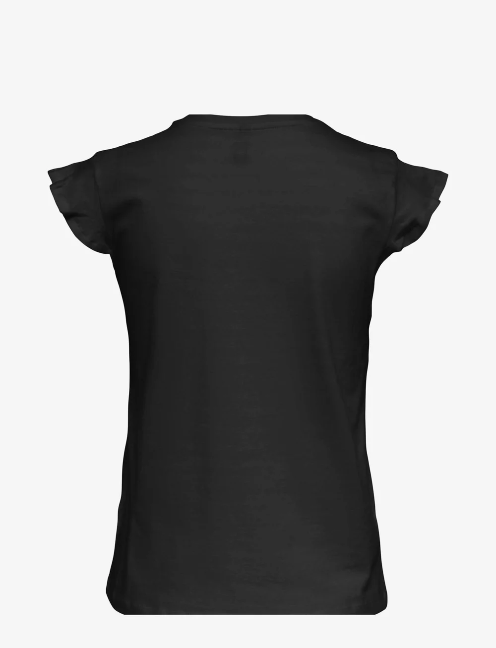 ONLY - ONLMAY LIFE S/S FRILL V-NECK TOP BOX JRS - t-shirts - black - 2