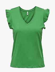 ONLMAY LIFE S/S FRILL V-NECK TOP BOX JRS, ONLY