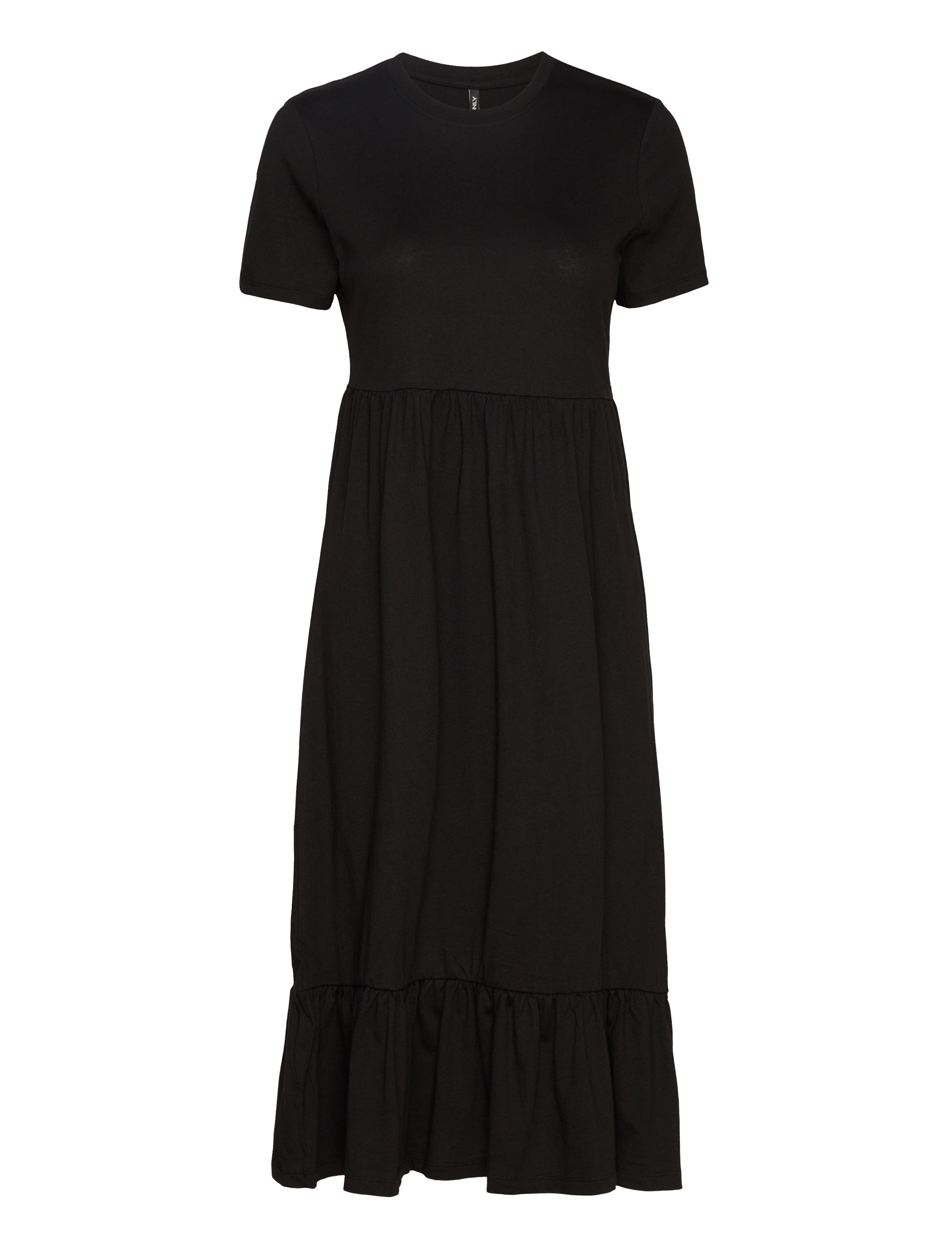 ONLY ONLMAY LIFE S/S PEPLUM CALF DRESS JRS - Kleidung - BLACK / black
