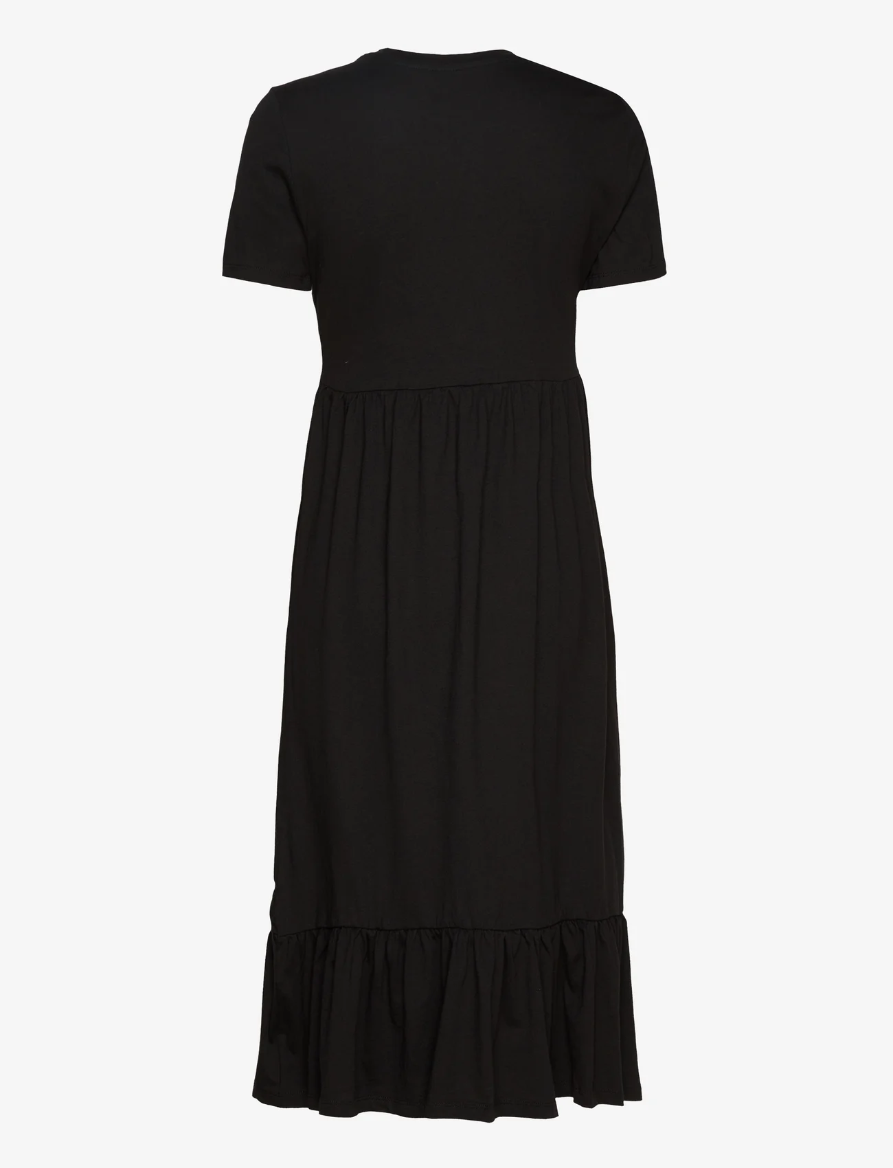 ONLY - ONLMAY LIFE S/S PEPLUM CALF DRESS JRS - midi jurken - black - 1