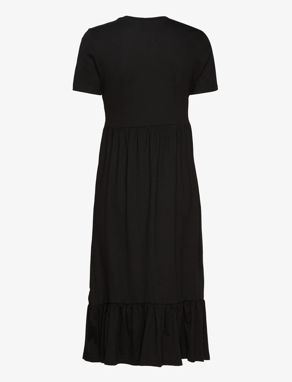 ONLY - ONLMAY LIFE S/S PEPLUM CALF DRESS JRS - sommerkjoler - black - 2