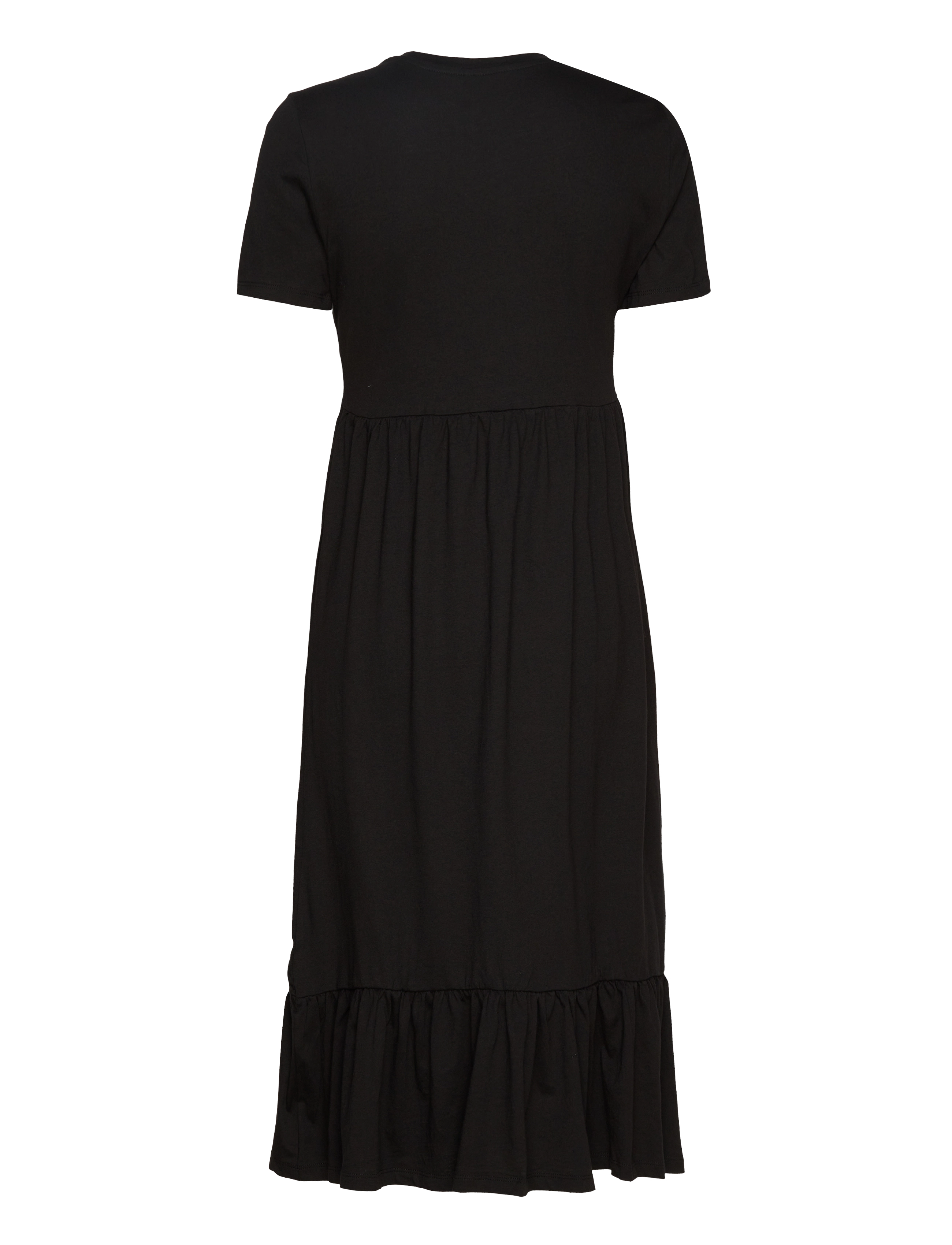ONLY - ONLMAY LIFE S/S PEPLUM CALF DRESS JRS - sommerkjoler - black - 2