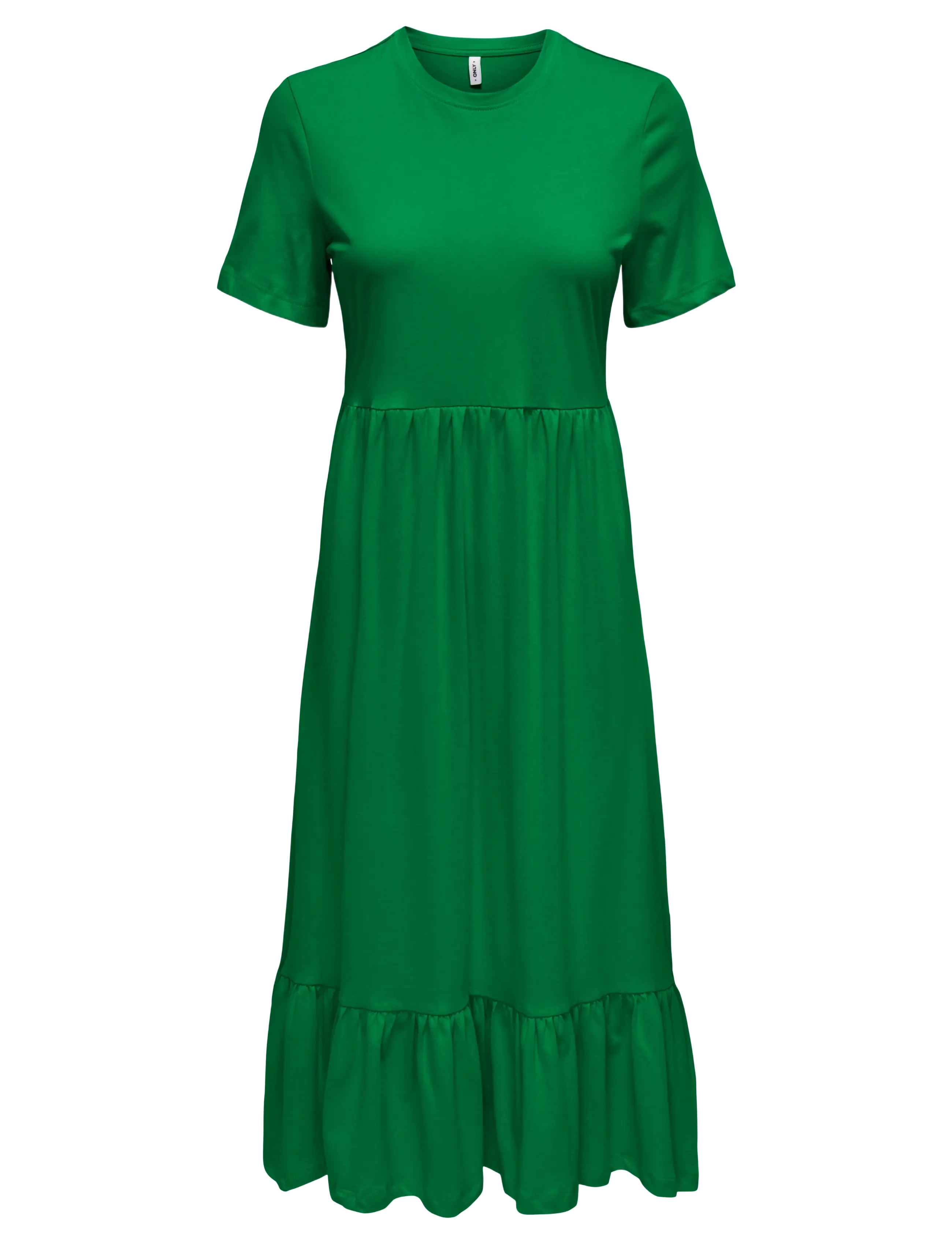 ONLY Onlmay Life S/S Peplum Calf Kleid Jrs Grün - S - Damen