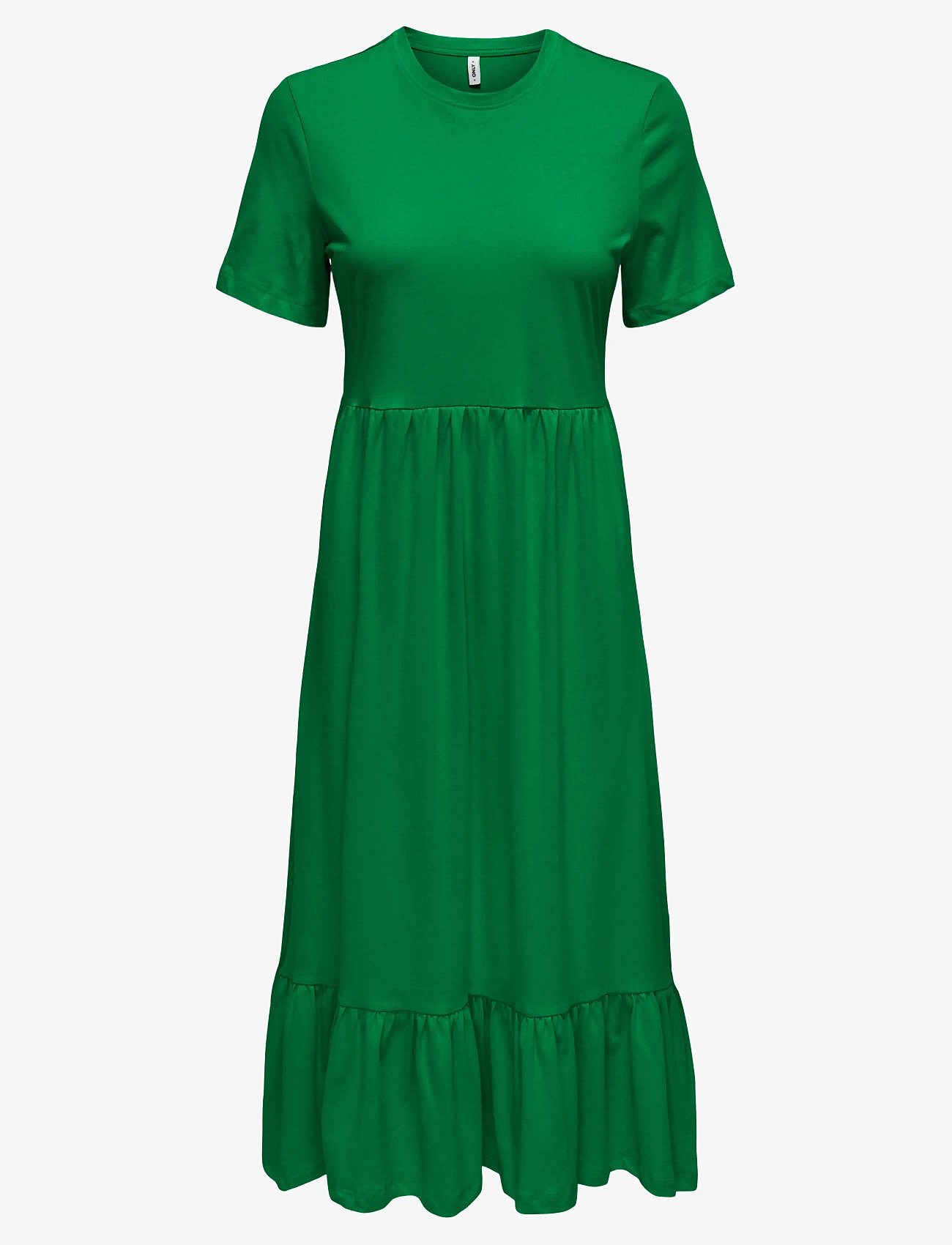ONLY - ONLMAY S/S PEPLUM CALF DRESS BOX JRS - kesämekot - green bee - 1