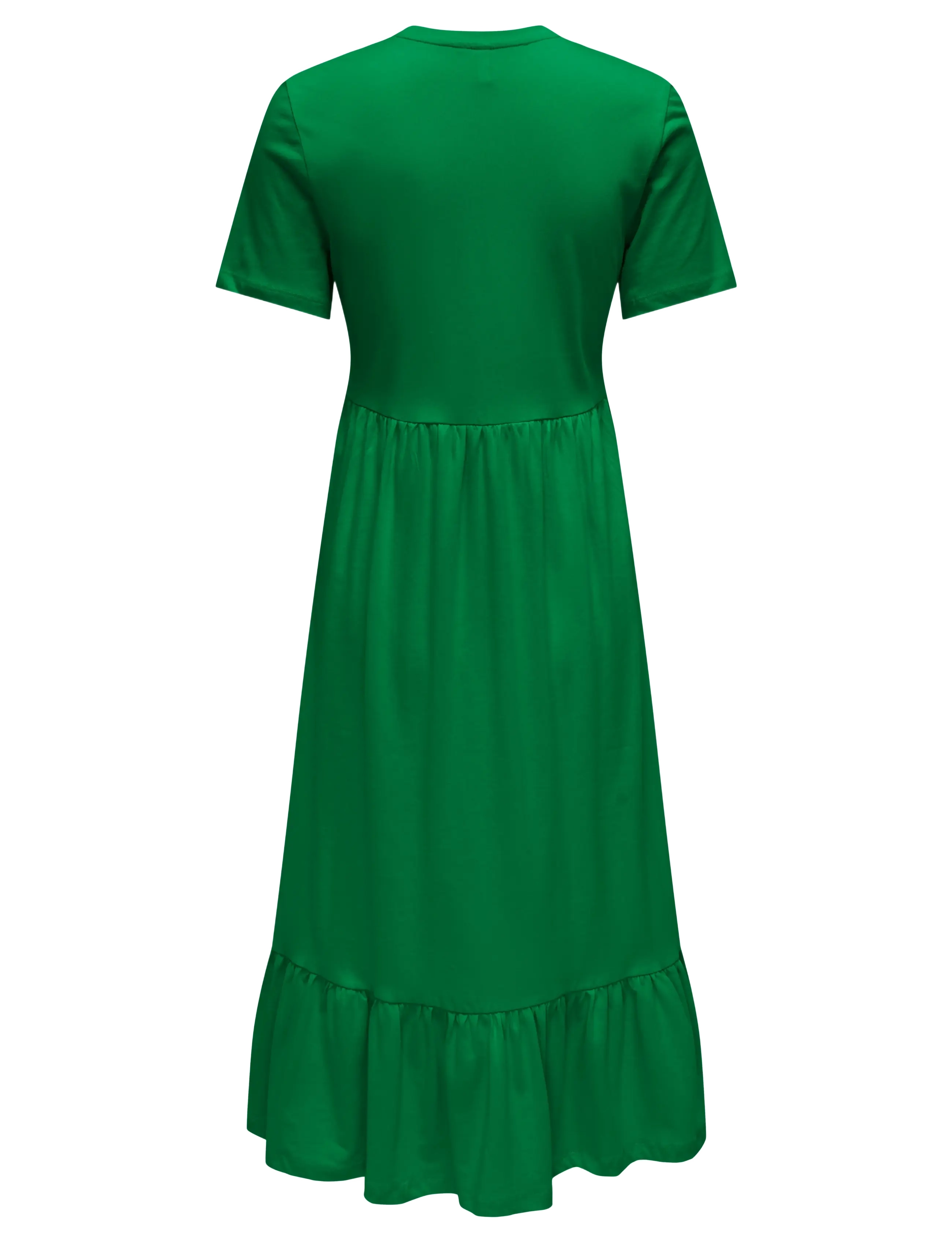 ONLY - ONLMAY LIFE S/S PEPLUM CALF DRESS JRS - zomerjurken - green bee - 2