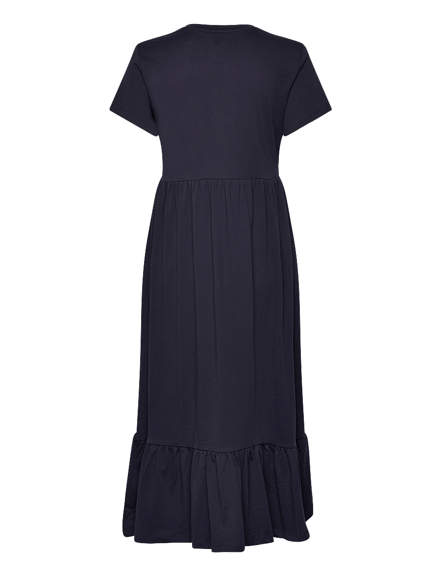 ONLY - ONLMAY LIFE S/S PEPLUM CALF DRESS JRS - sommerkjoler - night sky - 2
