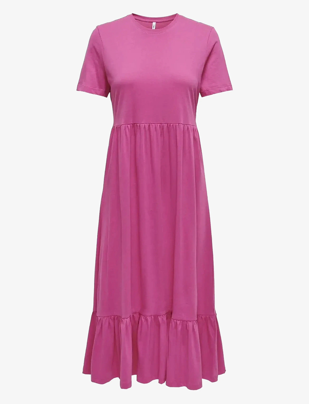 ONLY - ONLMAY LIFE S/S PEPLUM CALF DRESS JRS - suvekleidid - raspberry rose - 1