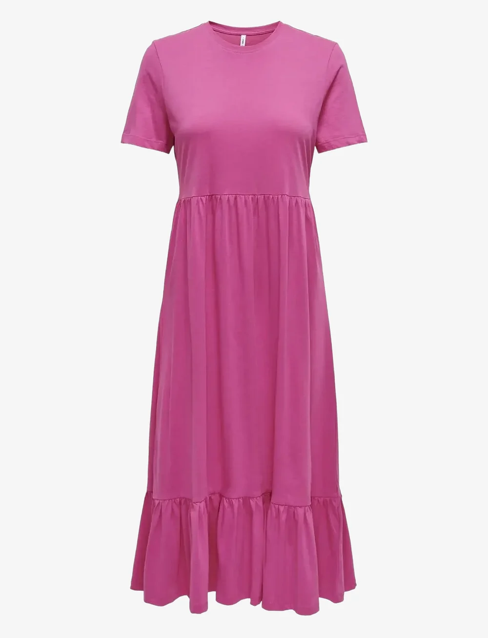 ONLY - ONLMAY LIFE S/S PEPLUM CALF DRESS JRS - sommarklänningar - raspberry rose - 1
