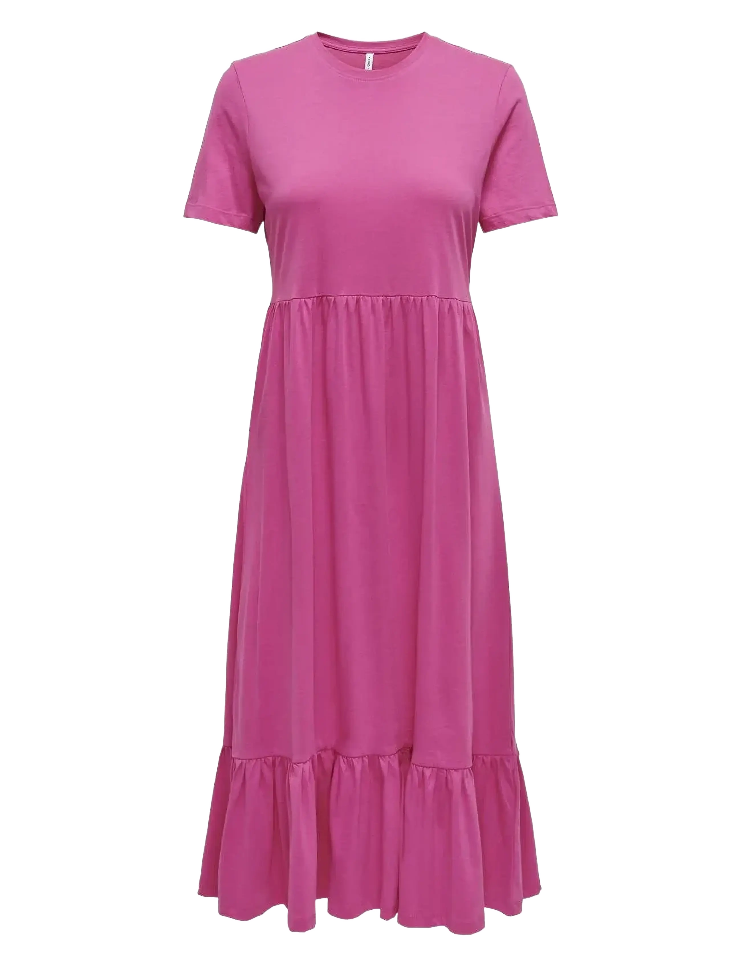 ONLY ONLMAY LIFE S/S PEPLUM CALF DRESS JRS - Kleidung - RASPBERRY ROSE / pink/rose