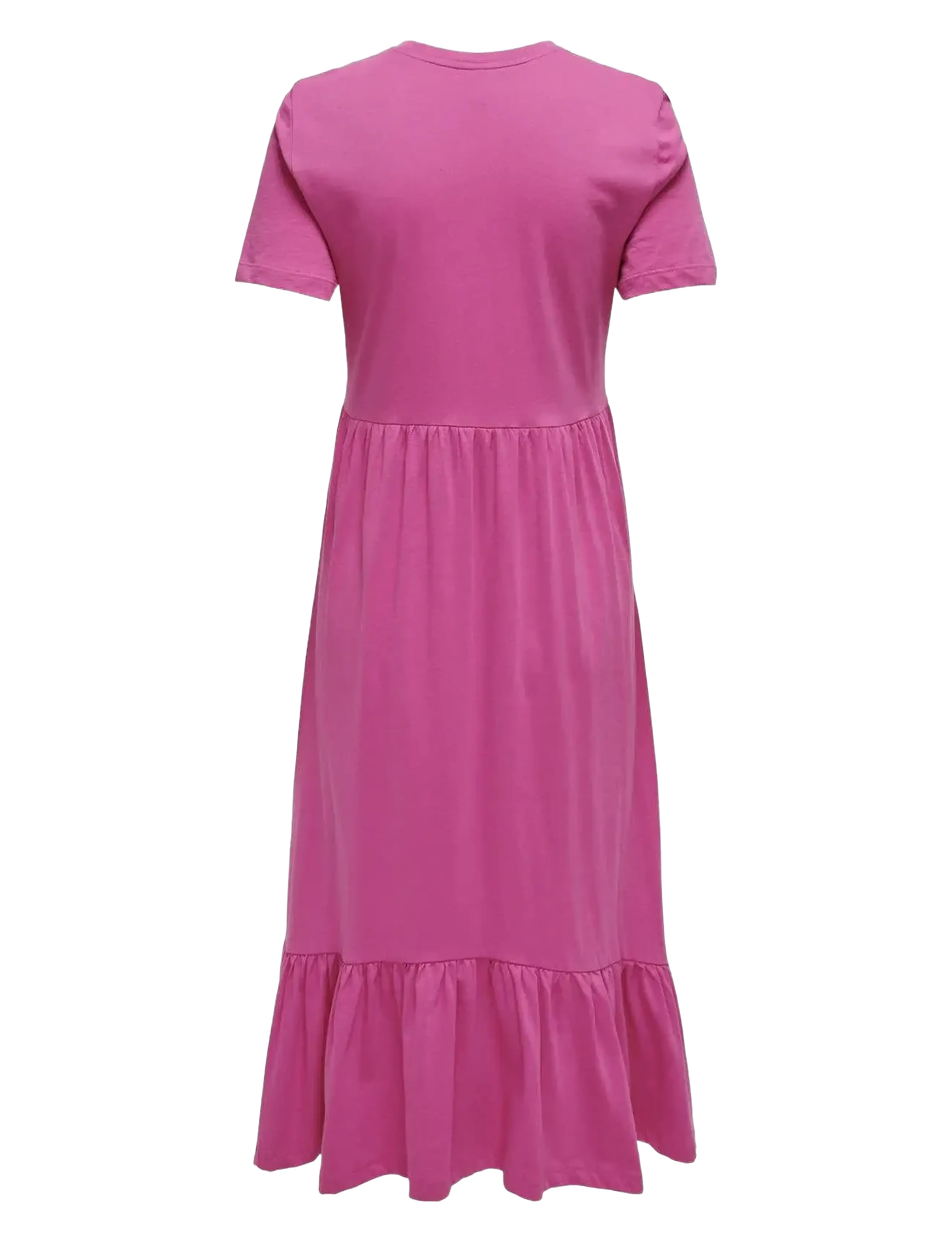 ONLY - ONLMAY LIFE S/S PEPLUM CALF DRESS JRS - sommerkjoler - raspberry rose - 2