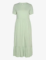 ONLY - ONLMAY LIFE S/S PEPLUM CALF DRESS JRS - midi jurken - subtle green - 0