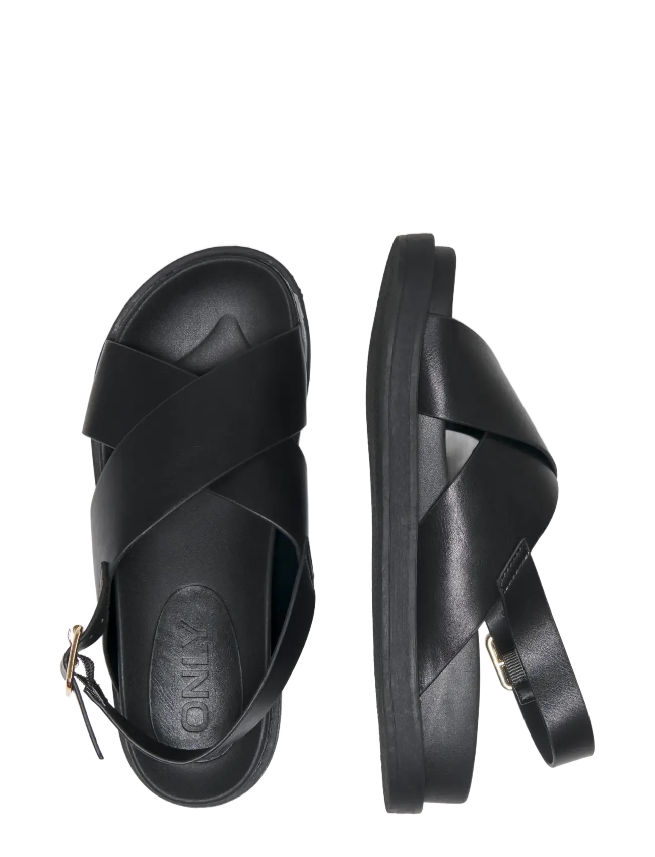 ONLY - ONLMINNIE-2 PU SLINGBACK SANDAL NOOS - kontsata sandaalid - black - 3