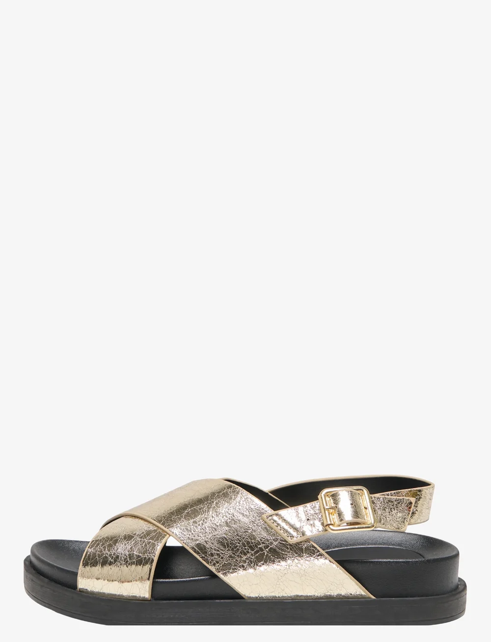 ONLY - ONLMINNIE-2 PU SLINGBACK SANDAL NOOS - flache sandalen - gold colour - 1