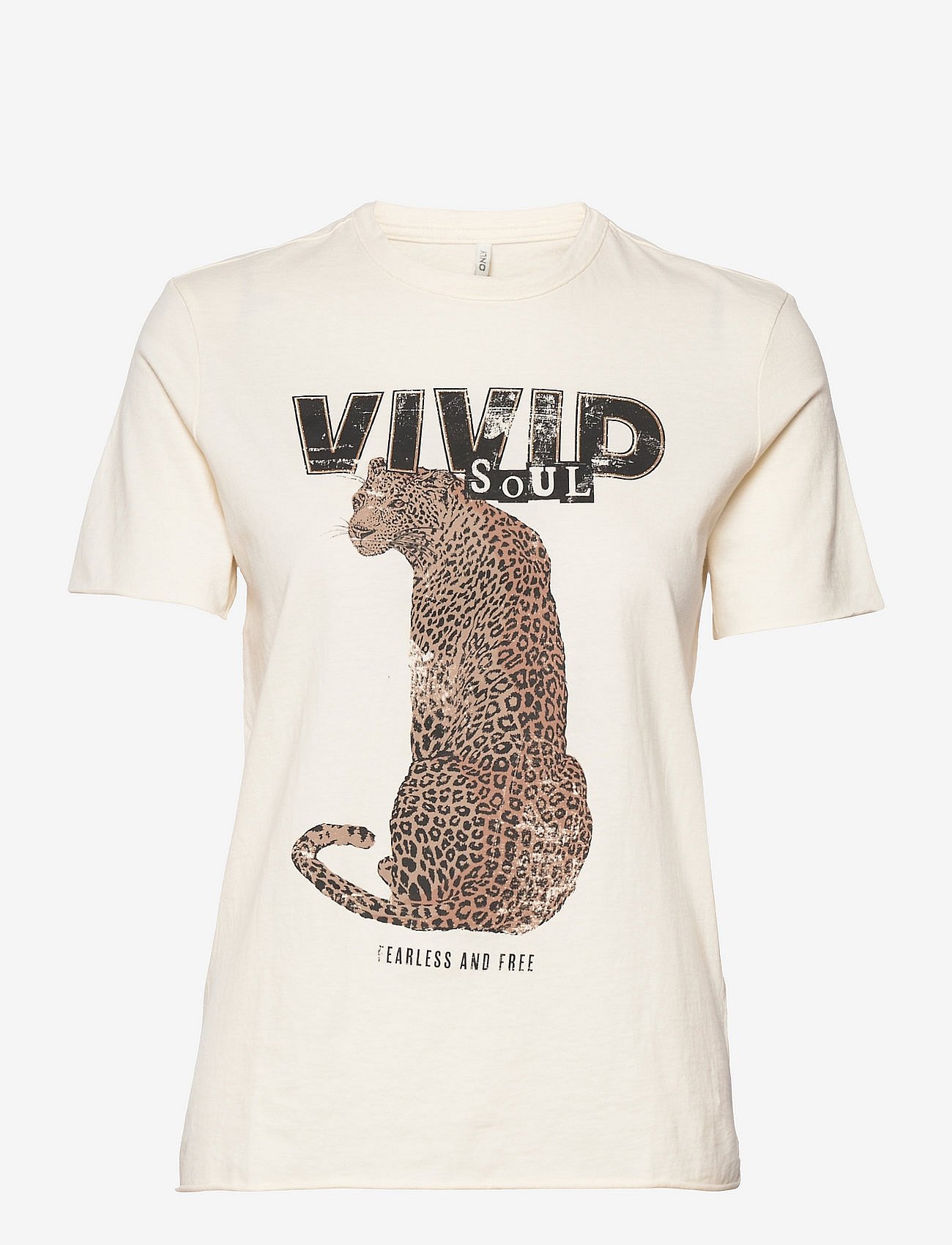 ONLLUCY REG CHEETAH S/S TOP JRS - TOFU