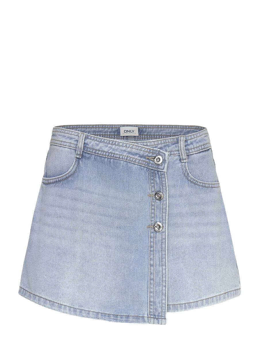 ONLY - ONLLESLY REG LB DNM SKORT BJ NOOS - jeansröcke - light blue denim - 1