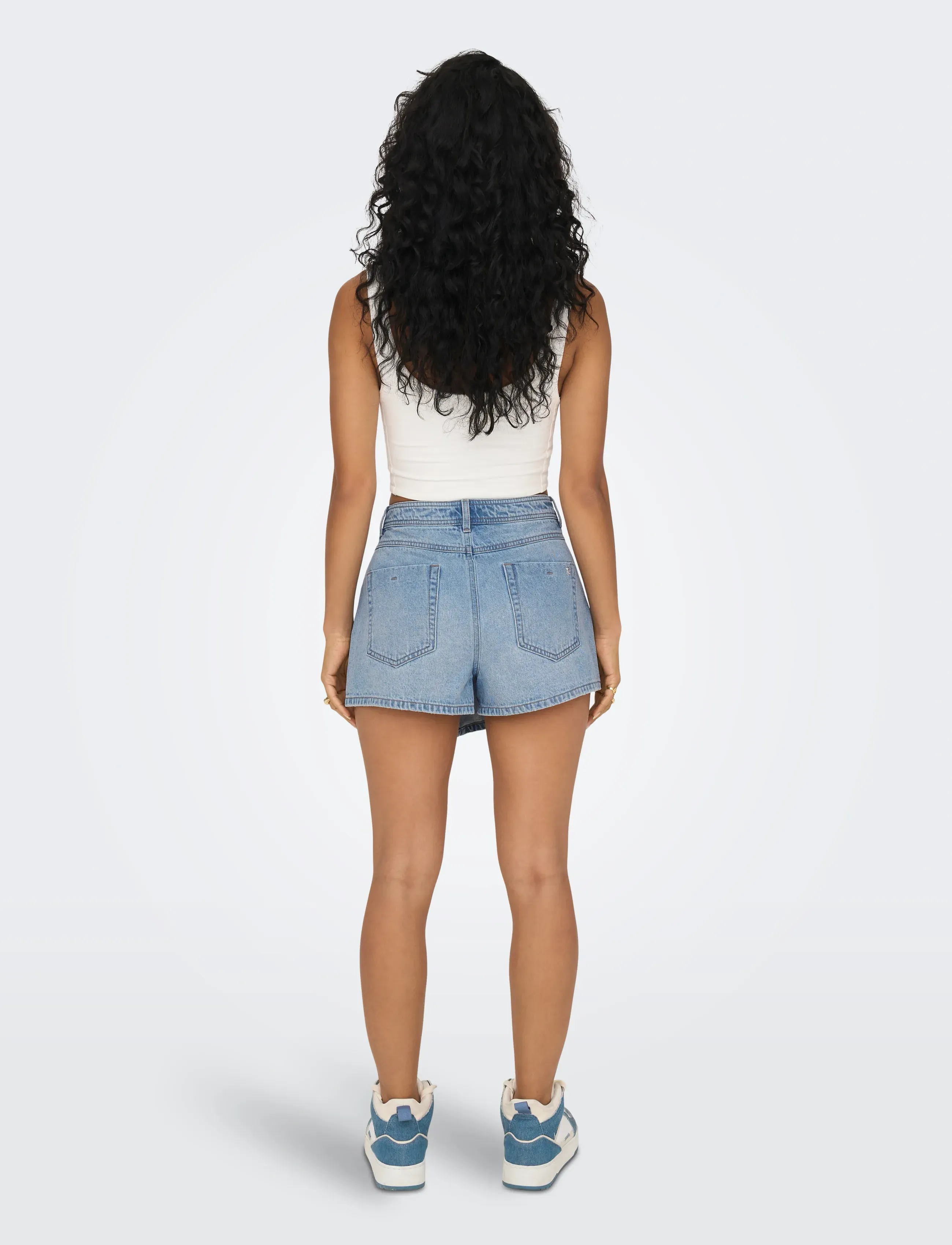 ONLY - ONLLESLY REG LB DNM SKORT BJ NOOS - denimnederdele - light blue denim - 3