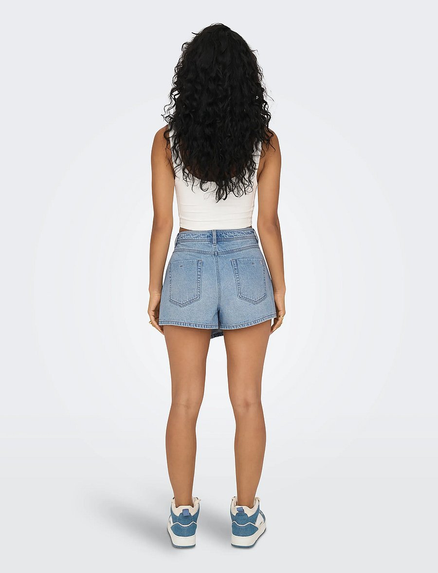 ONLY - ONLLESLY REG LB DNM SKORT BJ NOOS - jeansröcke - light blue denim - 3