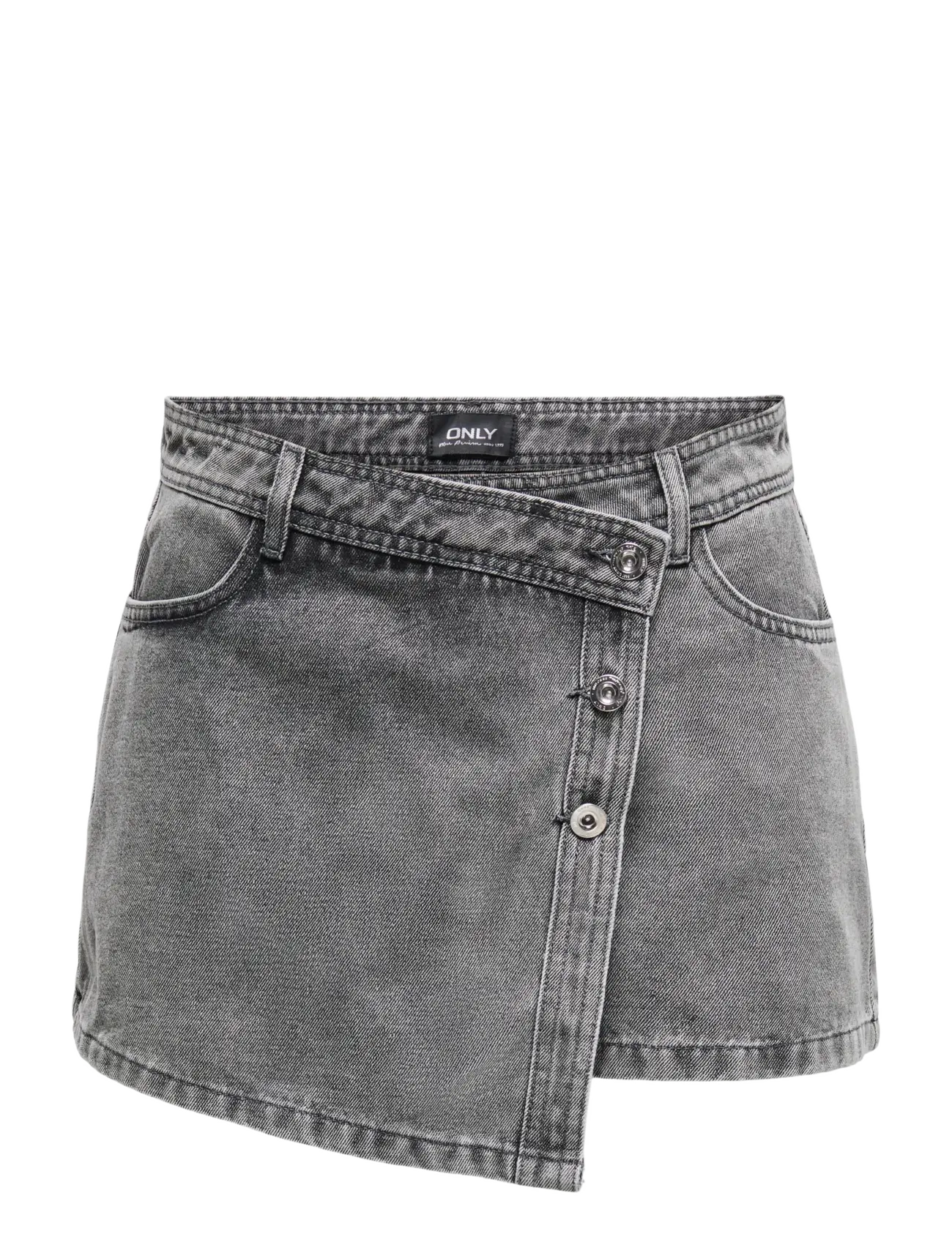 ONLY ONLLESLY REG LB DNM SKORT BJ NOOS - Kurze Röcke - LIGHT GREY DENIM / grey