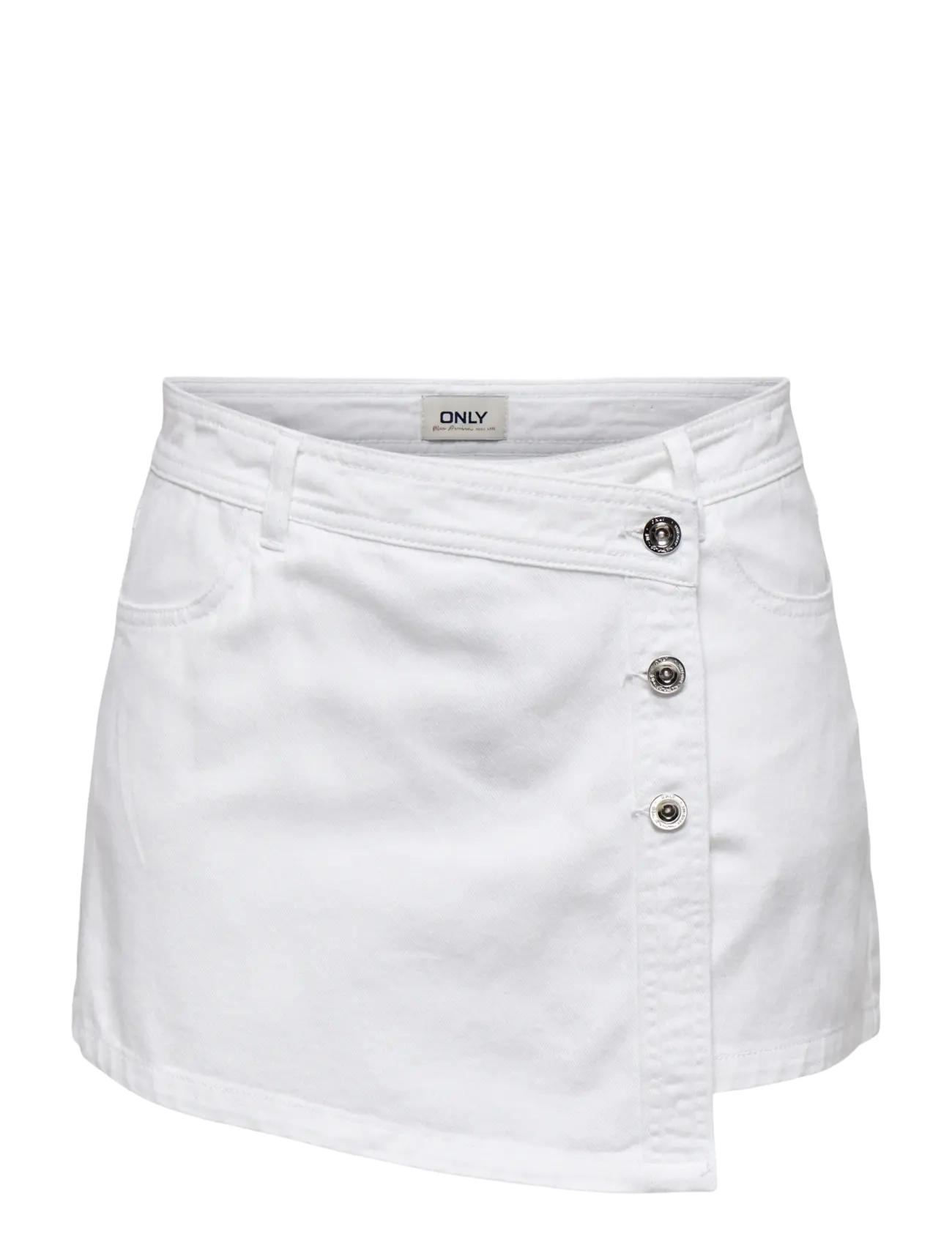 ONLY ONLLESLY REG LB DNM SKORT BJ NOOS - Denimnederdele - WHITE DENIM / white