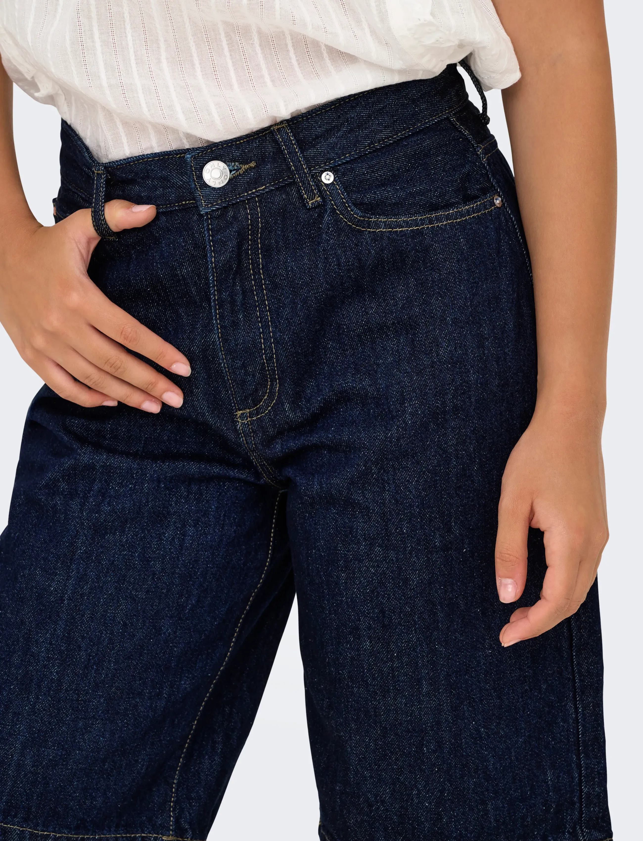 ONLY Onlsonny Hw Wide Dnm Shorts Noos dam – bild 6