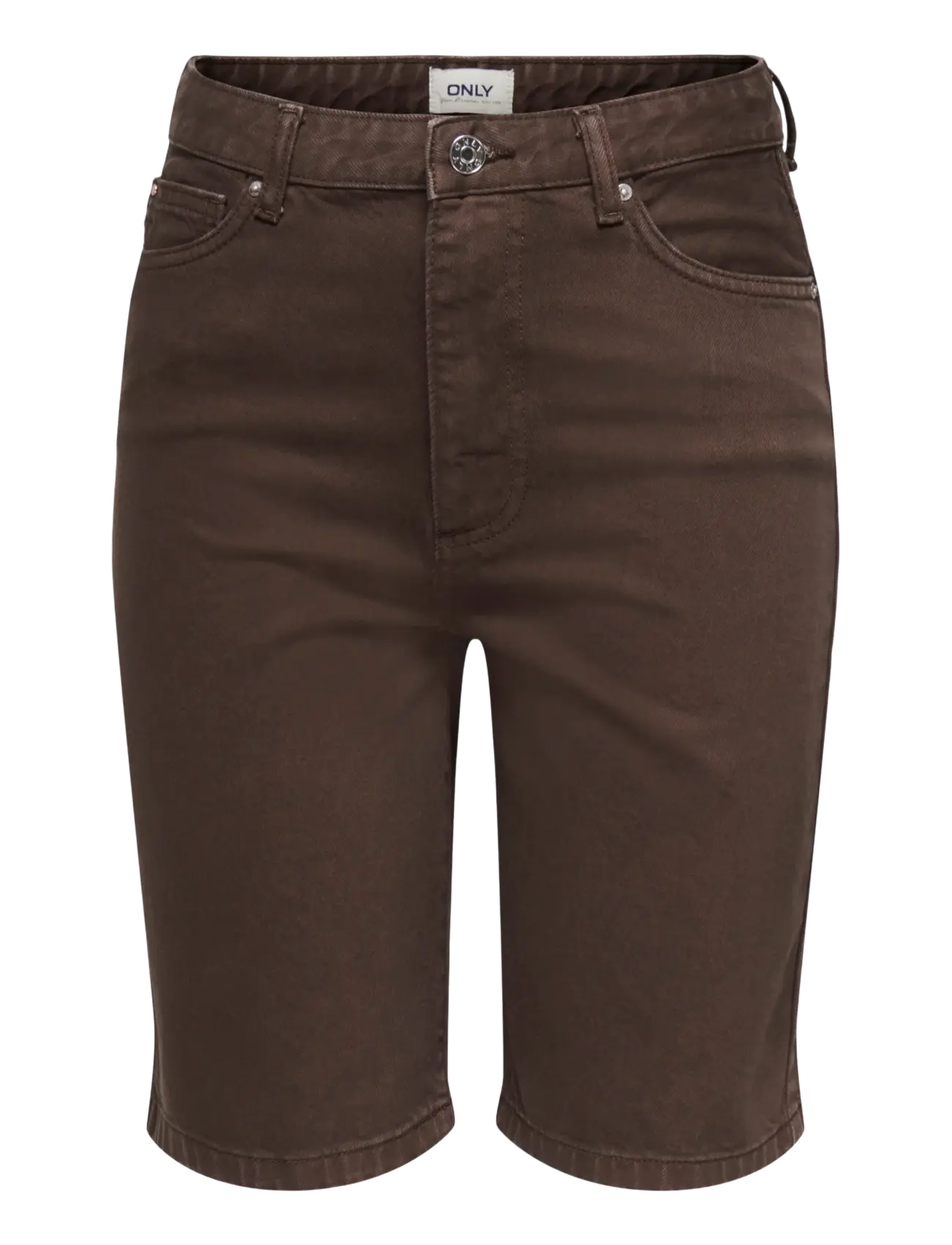 ONLY ONLSONNY HW WIDE DNM SHORTS NOOS - Shorts - DARK BROWN DENIM / brown