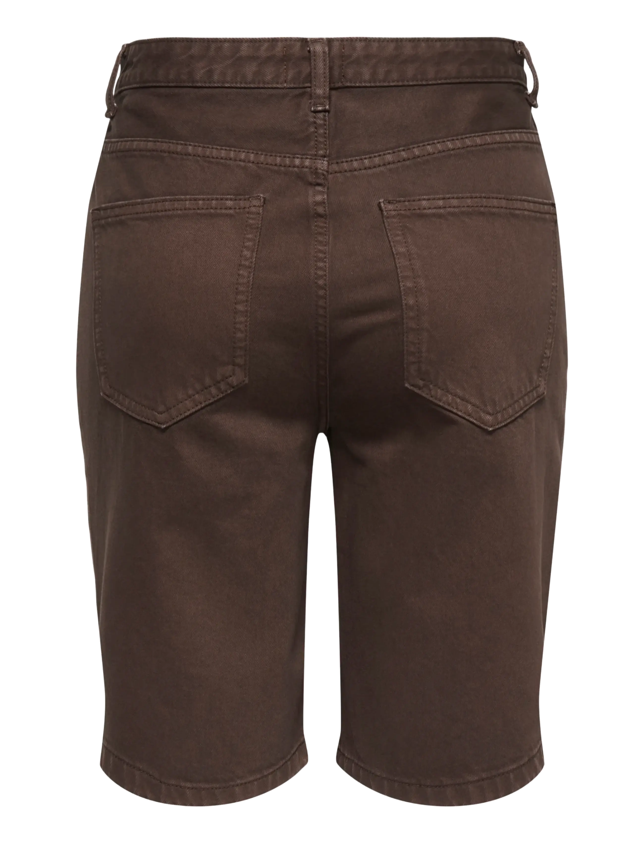 ONLY - ONLSONNY HW WIDE DNM SHORTS NOOS - jorts - dark brown denim - 1