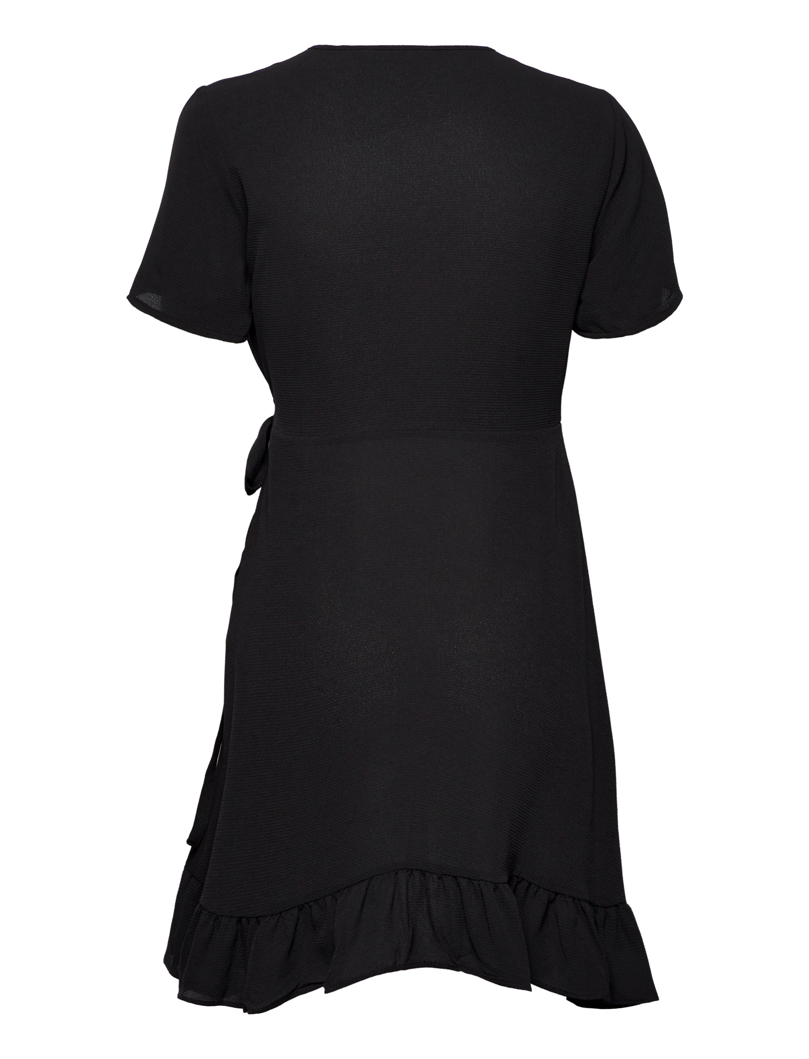 ONLY - ONLNOVA LUX S/S MARLIE WRAP DRESS SOLID - black - 1