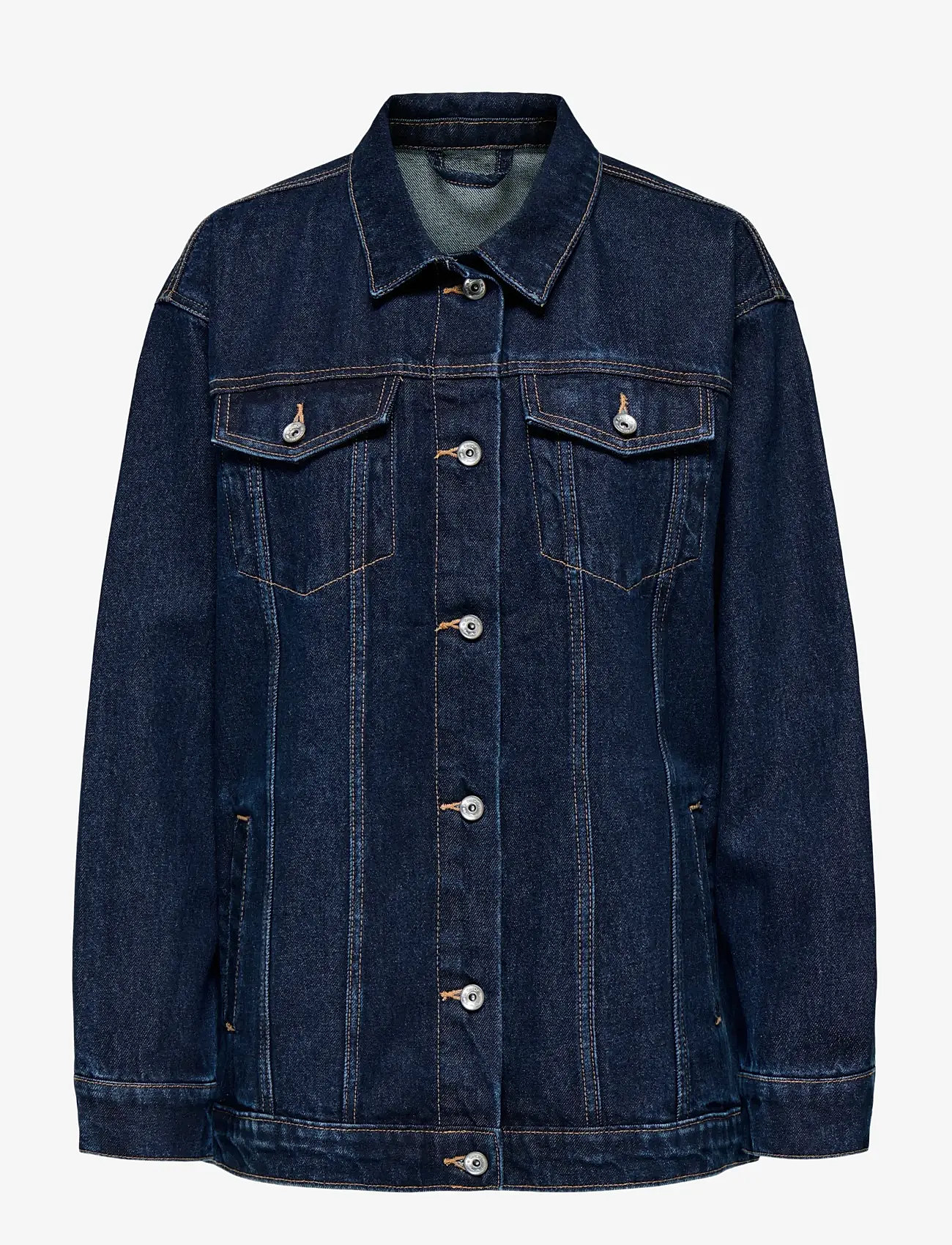 ONLY - ONLJAGGER LS OVERSIZED DNM JACKET - forårsjakker - dark blue denim - 1