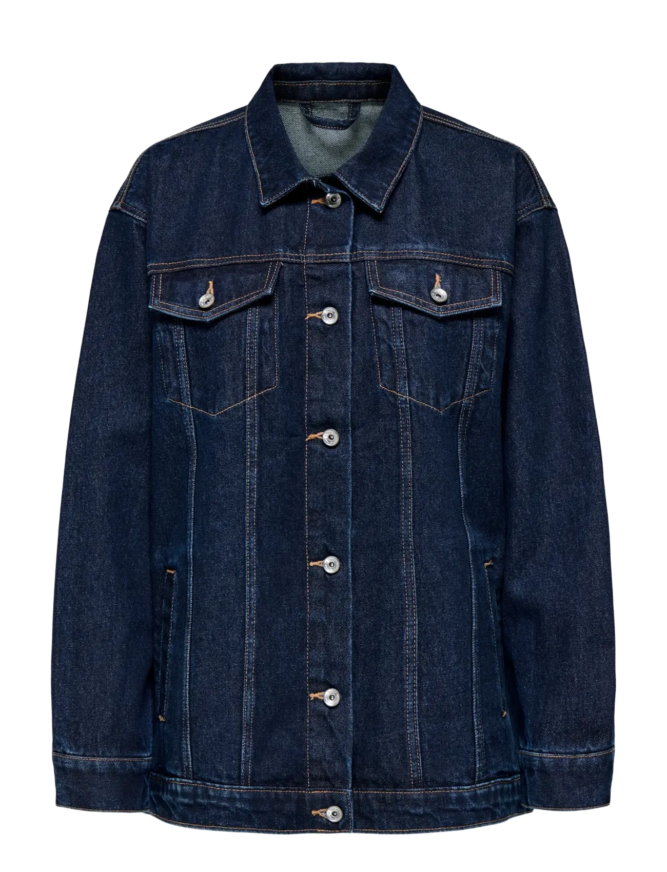 ONLY ONLJAGGER LS OVERSIZED DNM JACKET - Jackor & Kappor - DARK BLUE DENIM / navy