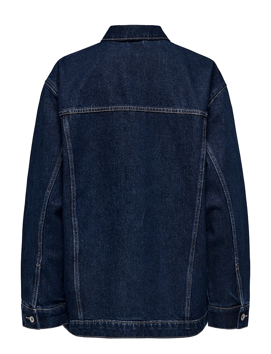 ONLY - ONLJAGGER LS OVERSIZED DNM JACKET - jeansjacken - dark blue denim - 2