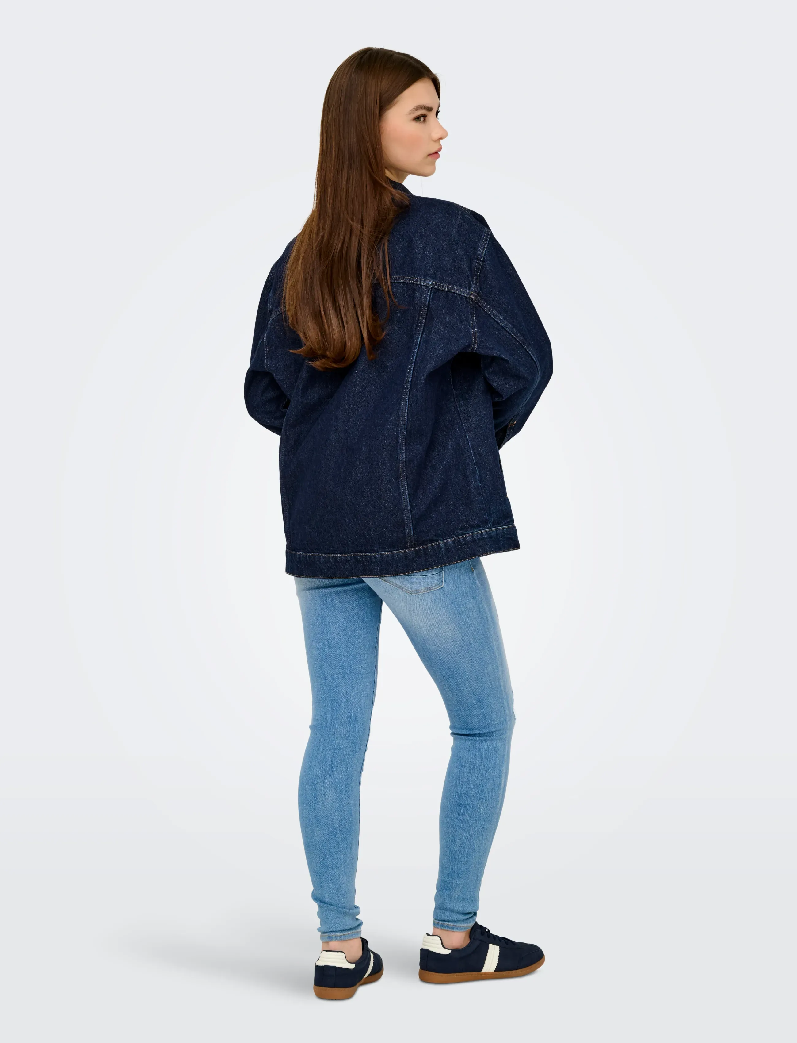ONLY - ONLJAGGER LS OVERSIZED DNM JACKET - overtøj - dark blue denim - 3