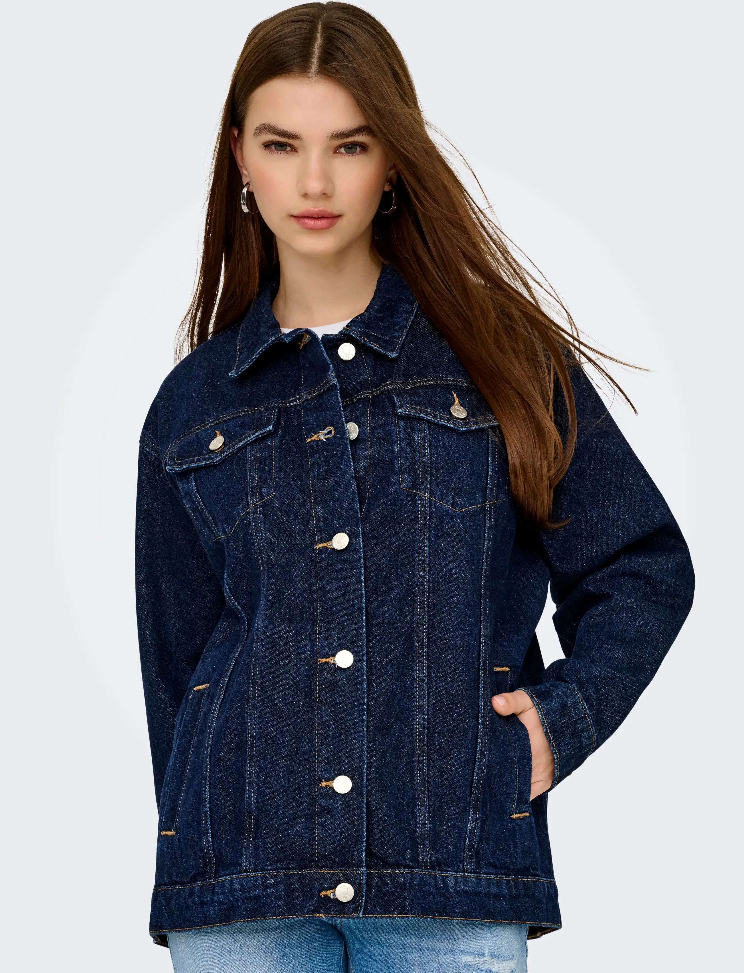 ONLY Onljagger Ls Oversized Dnm Jacket jeansjackor dam – bild 6
