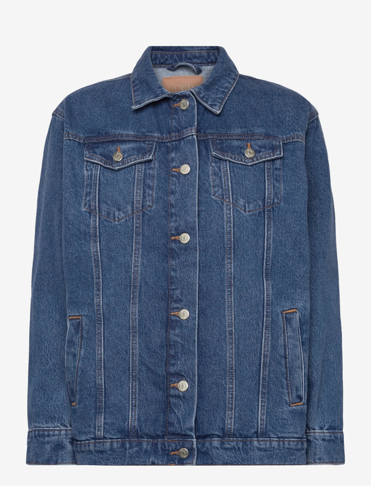 ONLY - ONLJAGGER LS OVERSIZED DNM JACKET - overtøj - medium blue denim - 0