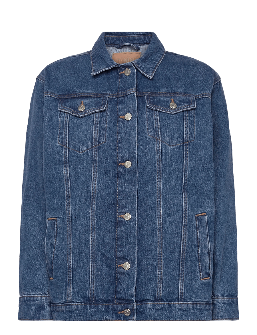 ONLY - ONLJAGGER LS OVERSIZED DNM JACKET - jeansjacken - medium blue denim - 0