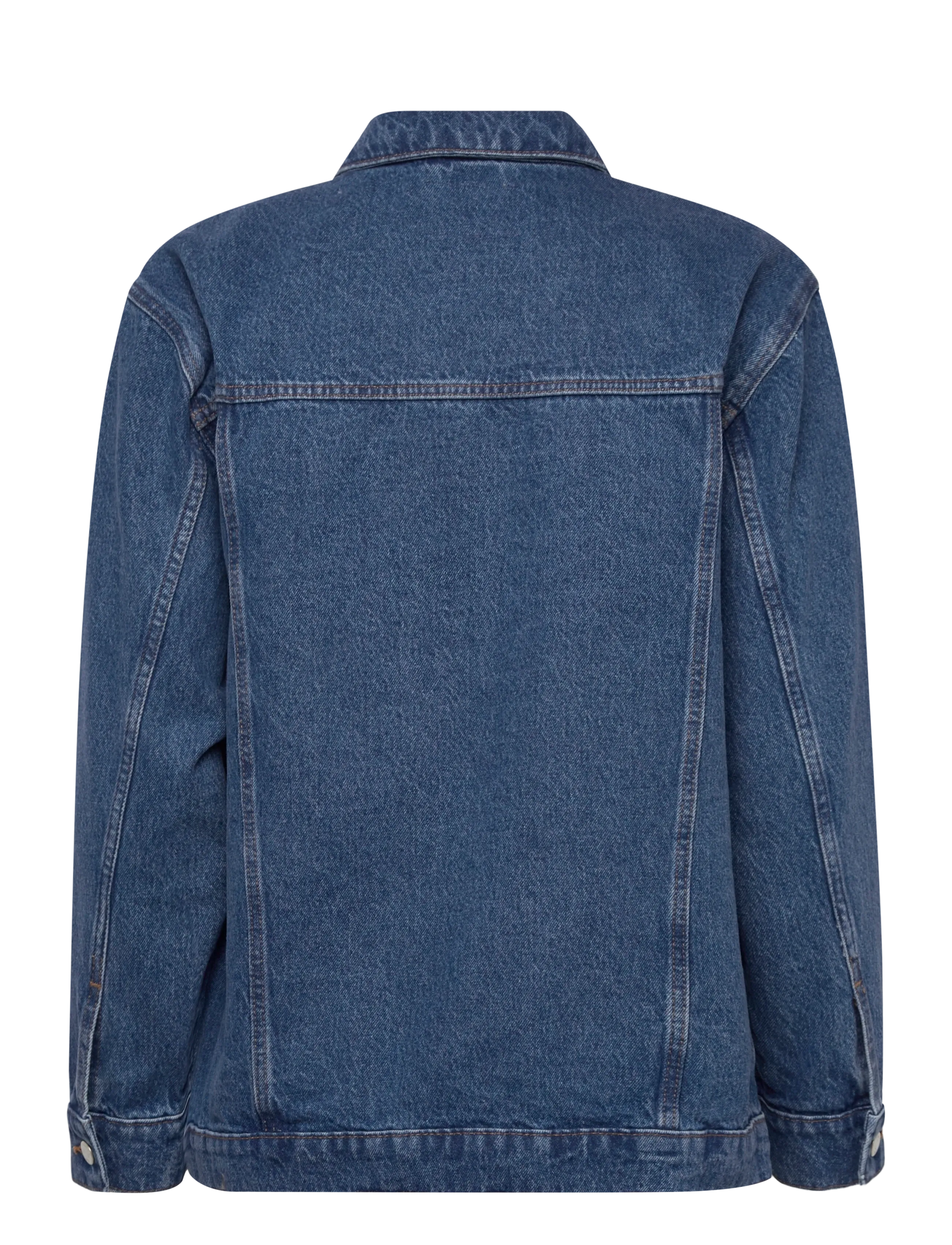 ONLY - ONLJAGGER LS OVERSIZED DNM JACKET - ytterkläder - medium blue denim - 1
