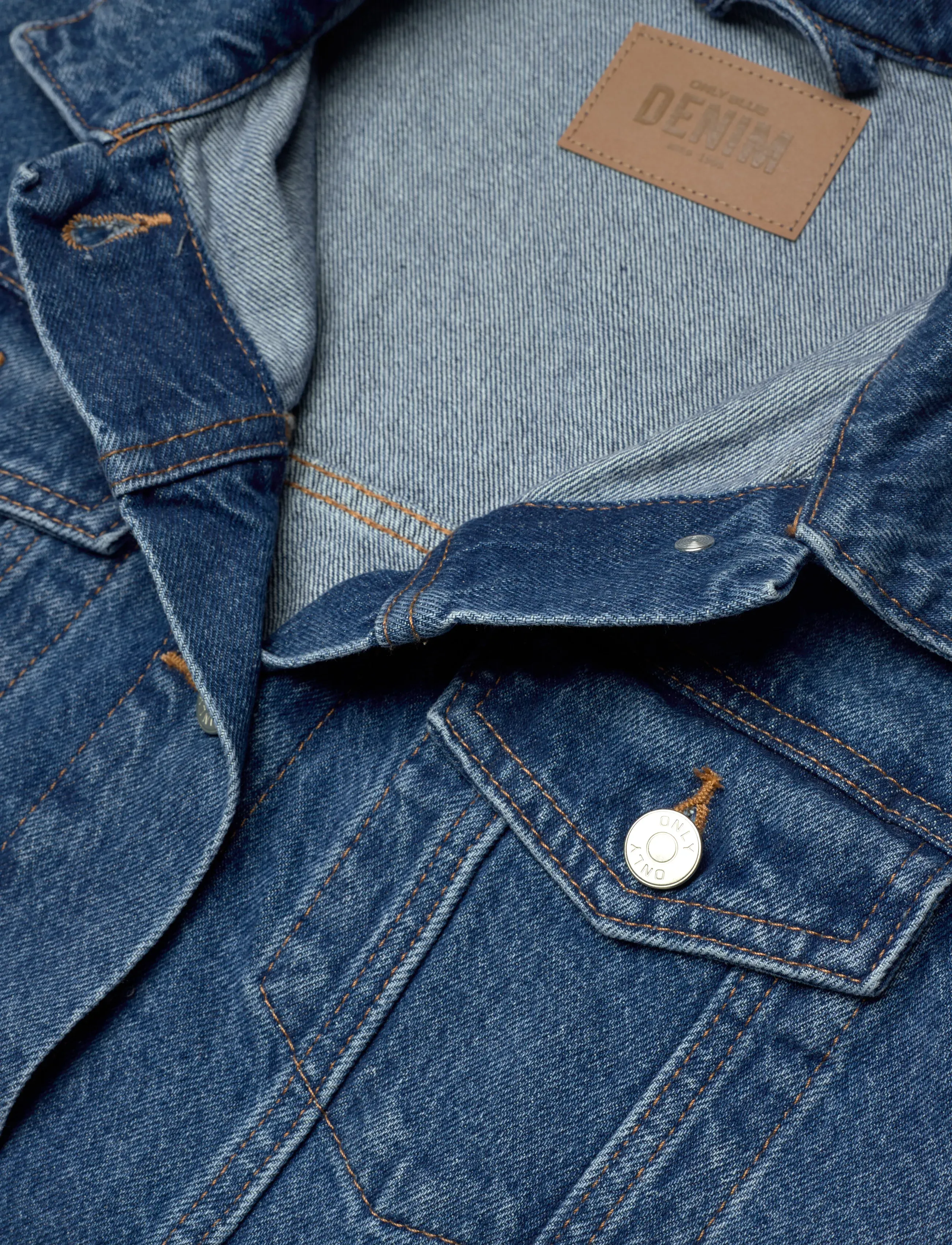 ONLY - ONLJAGGER LS OVERSIZED DNM JACKET - ytterkläder - medium blue denim - 2