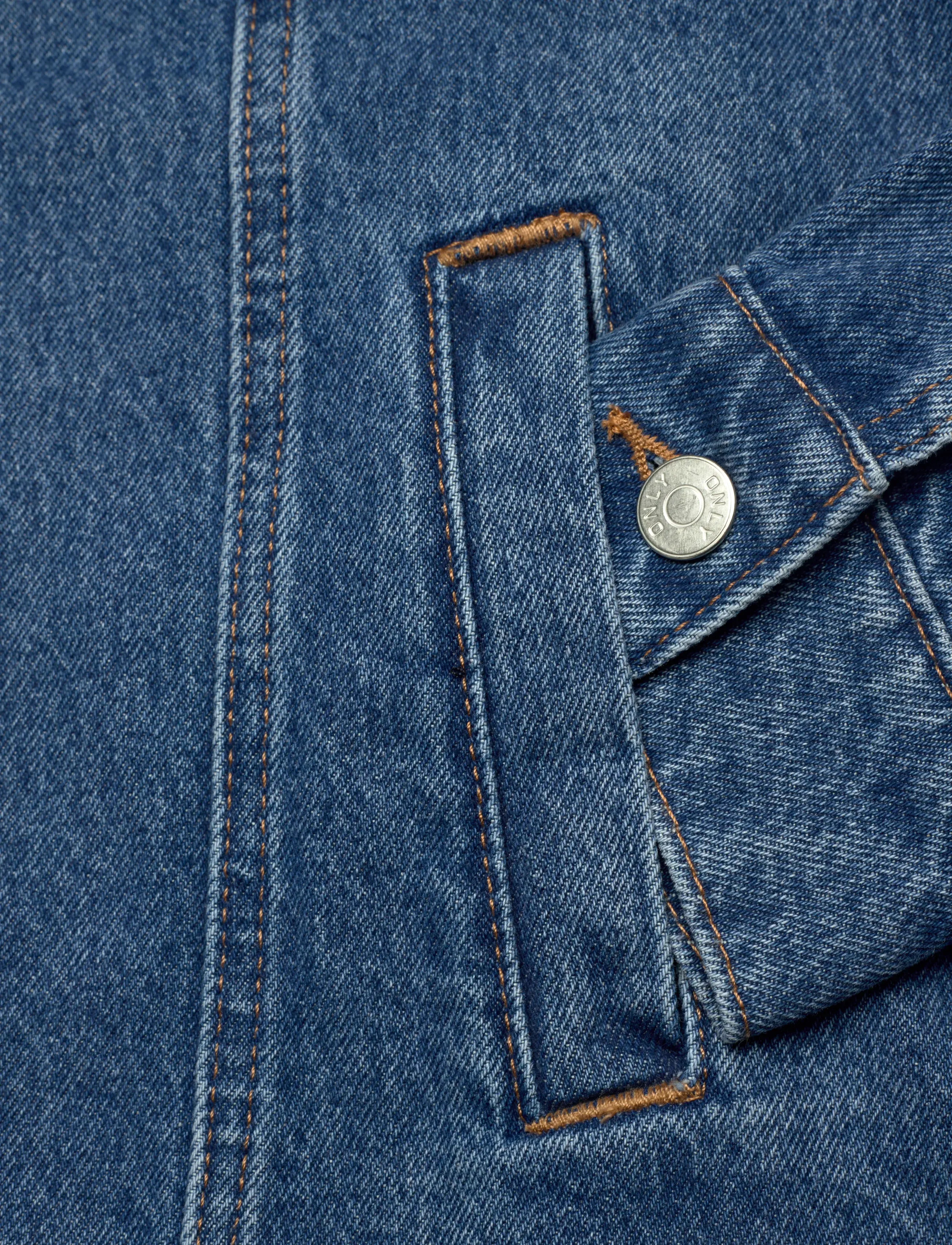 ONLY - ONLJAGGER LS OVERSIZED DNM JACKET - ytterkläder - medium blue denim - 3