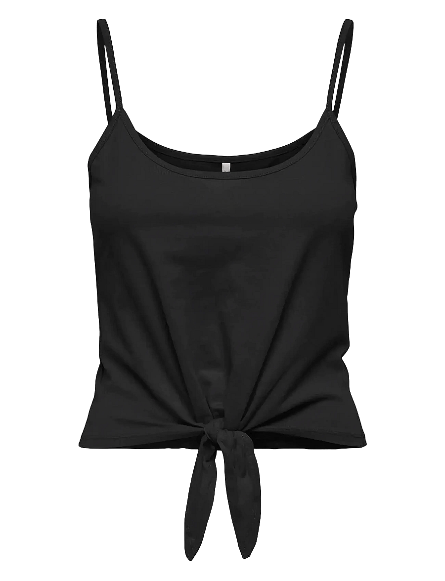 ONLY - ONLMAY LIFE S/L SHORT KNOT TOP BOX JRS - ermalausir toppar - black - 0