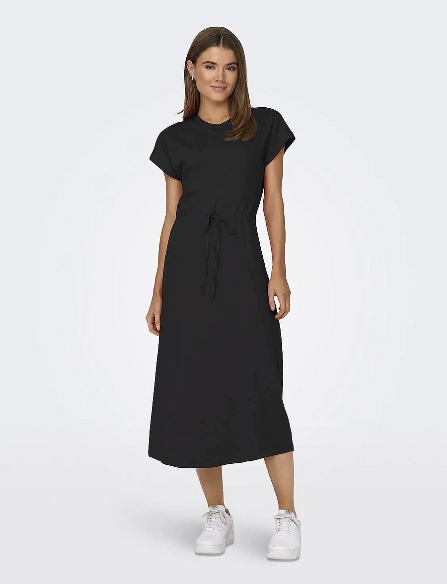 ONLY - ONLMAY LIFE S/S MIDI DRESS BOX JRS - t-shirt-kleider - black - 0