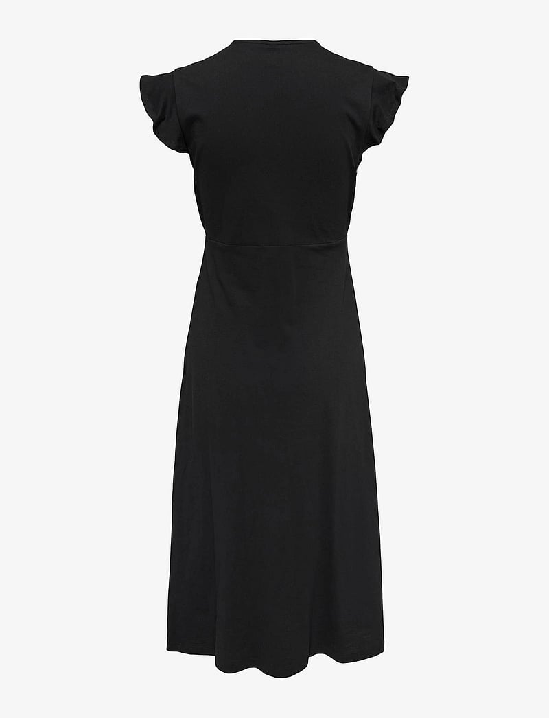 ONLY - ONLMAY LIFE S/L WRAP MIDI DRESS JRS - sommarklänningar - black - 2