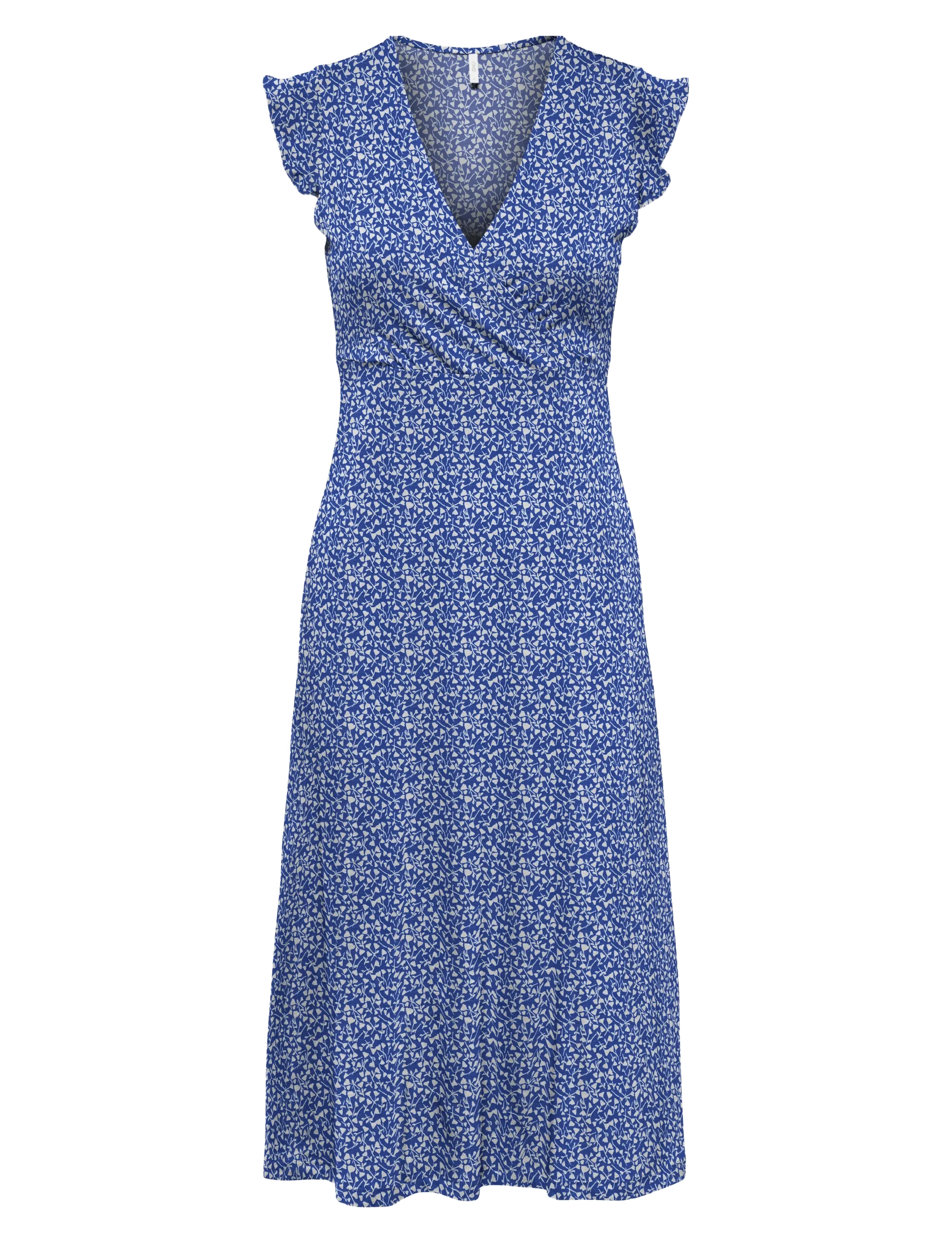 ONLY ONLMAY LIFE S/L WRAP MIDI DRESS JRS - Kleidung - DAZZLING BLUE / blue