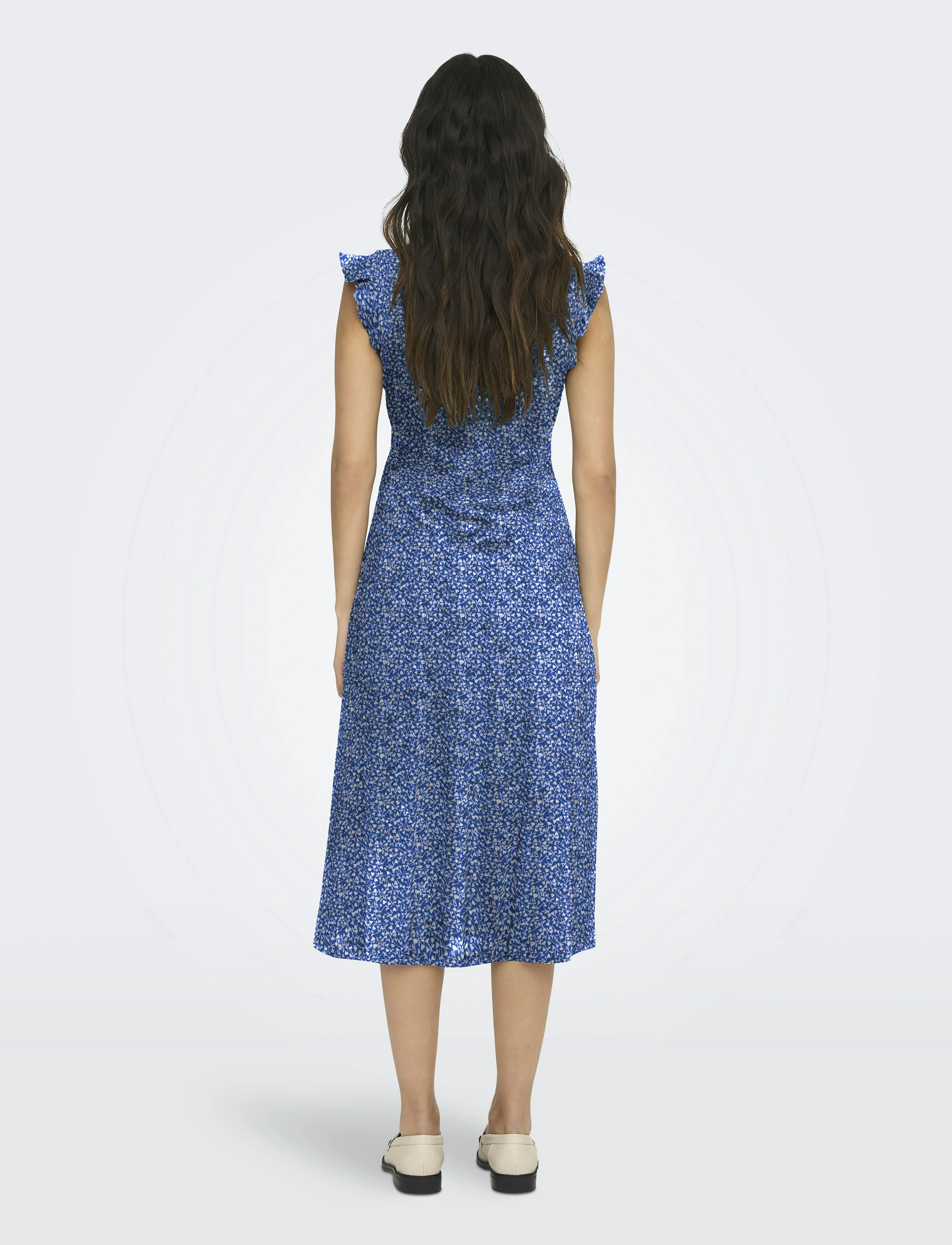 ONLY - ONLMAY LIFE S/L WRAP MIDI DRESS JRS - suvekleidid - dazzling blue - 3