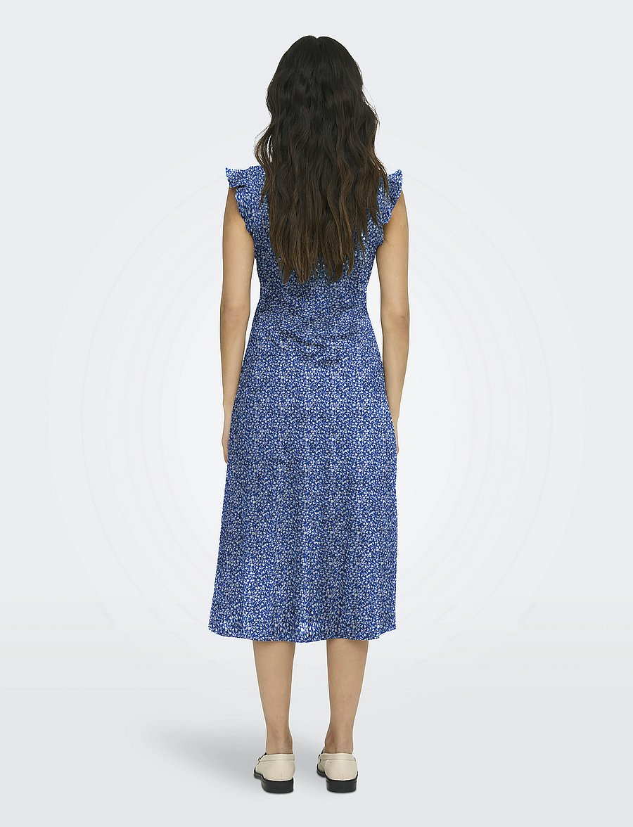 ONLY - ONLMAY LIFE S/L WRAP MIDI DRESS JRS - suvekleidid - dazzling blue - 3