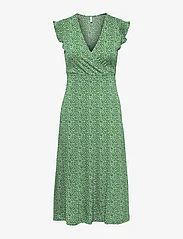 ONLY - ONLMAY LIFE S/L WRAP MIDI DRESS JRS NOOS - laveste priser - green bee - 0