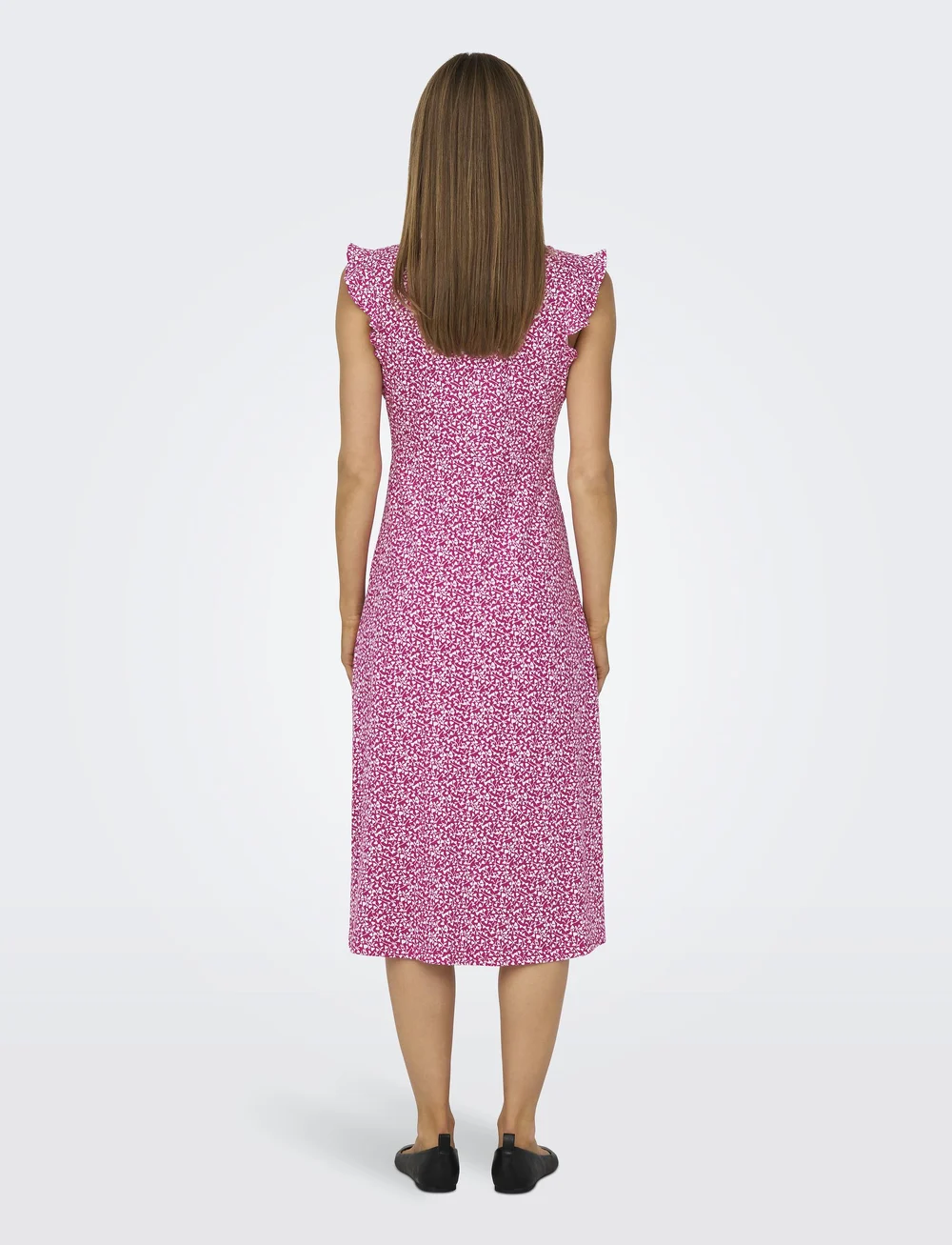 ONLY - ONLMAY LIFE S/L WRAP MIDI DRESS JRS - sommerkjoler - raspberry rose - 3