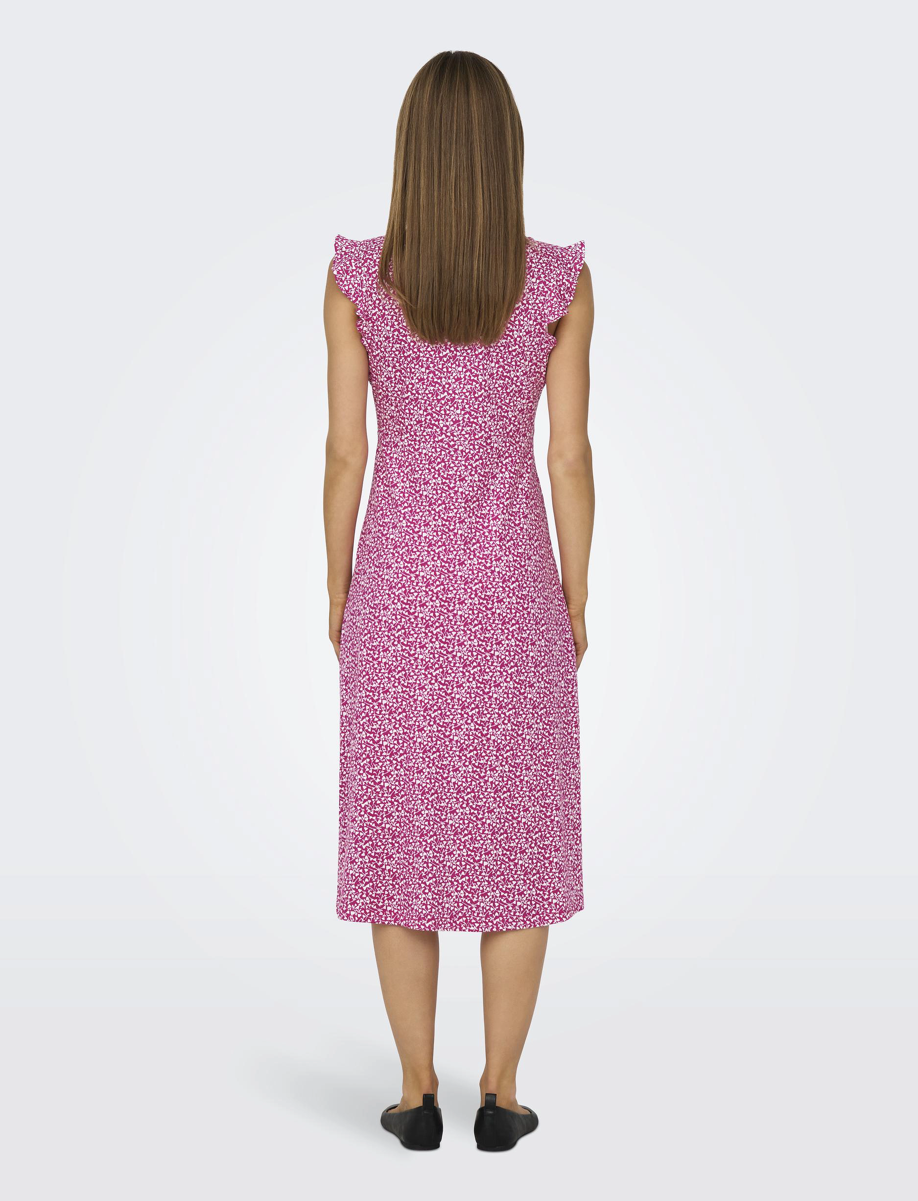 ONLY - ONLMAY LIFE S/L WRAP MIDI DRESS JRS - suvekleidid - raspberry rose - 3