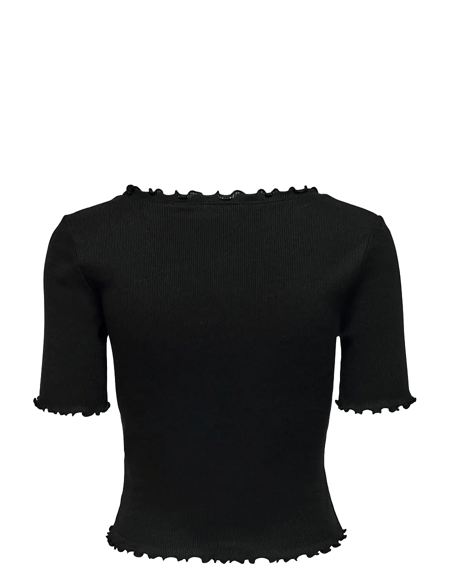 ONLY - ONLLAILA S/S BUTTON TOP JRS - black - 2