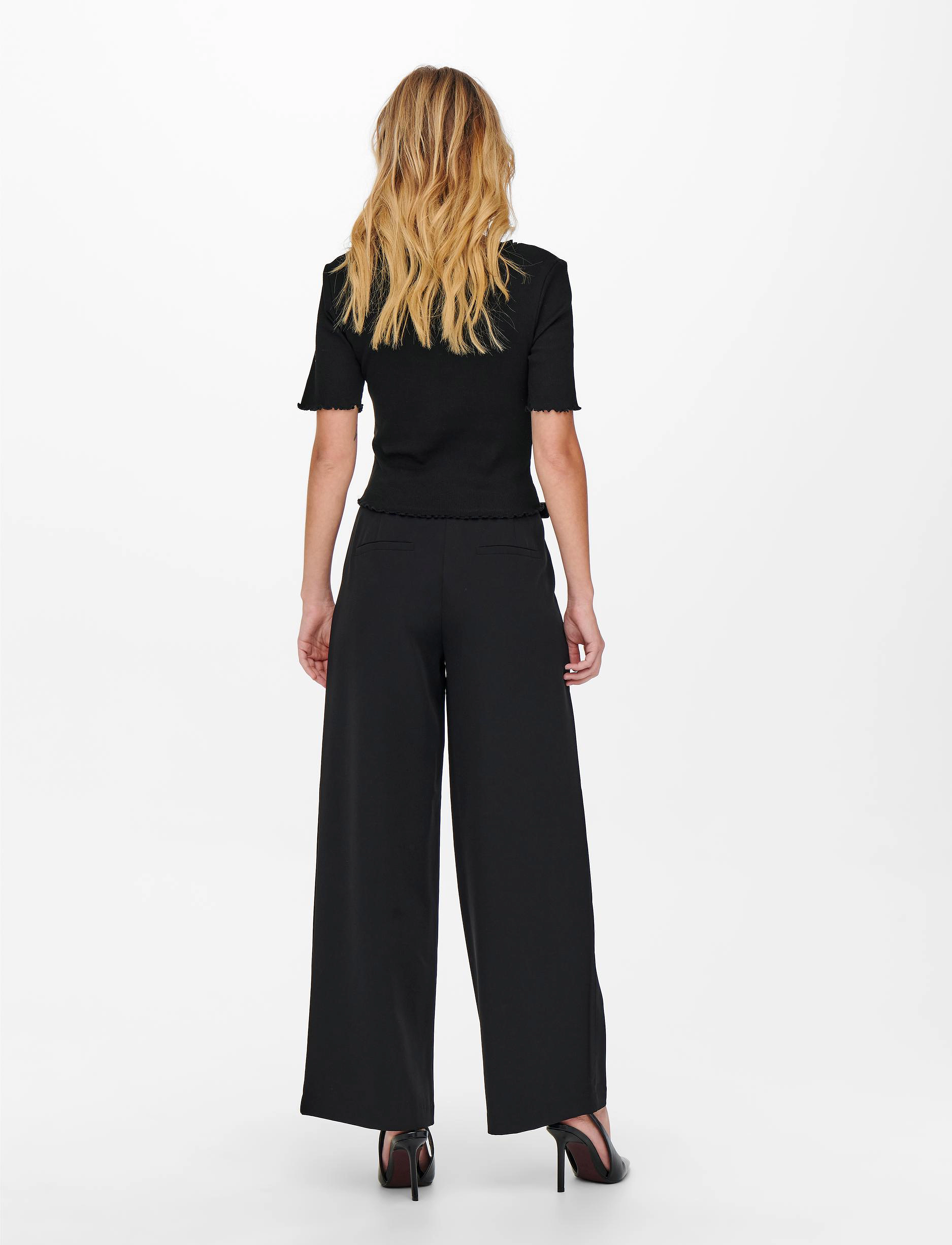 ONLY - ONLLAILA S/S BUTTON TOP JRS - black - 3